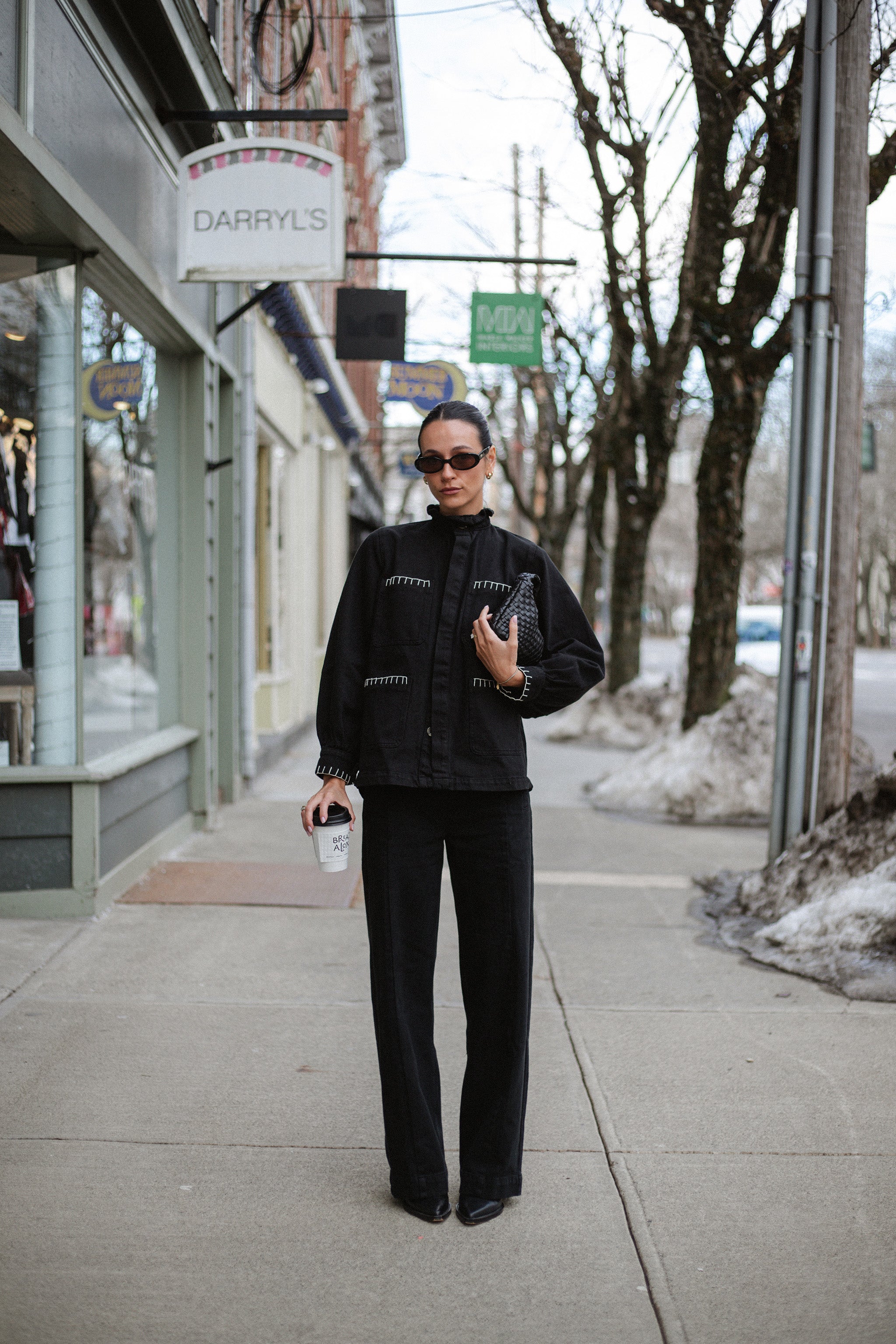 Pablo Jacket in Black Denim - seventy + mochi