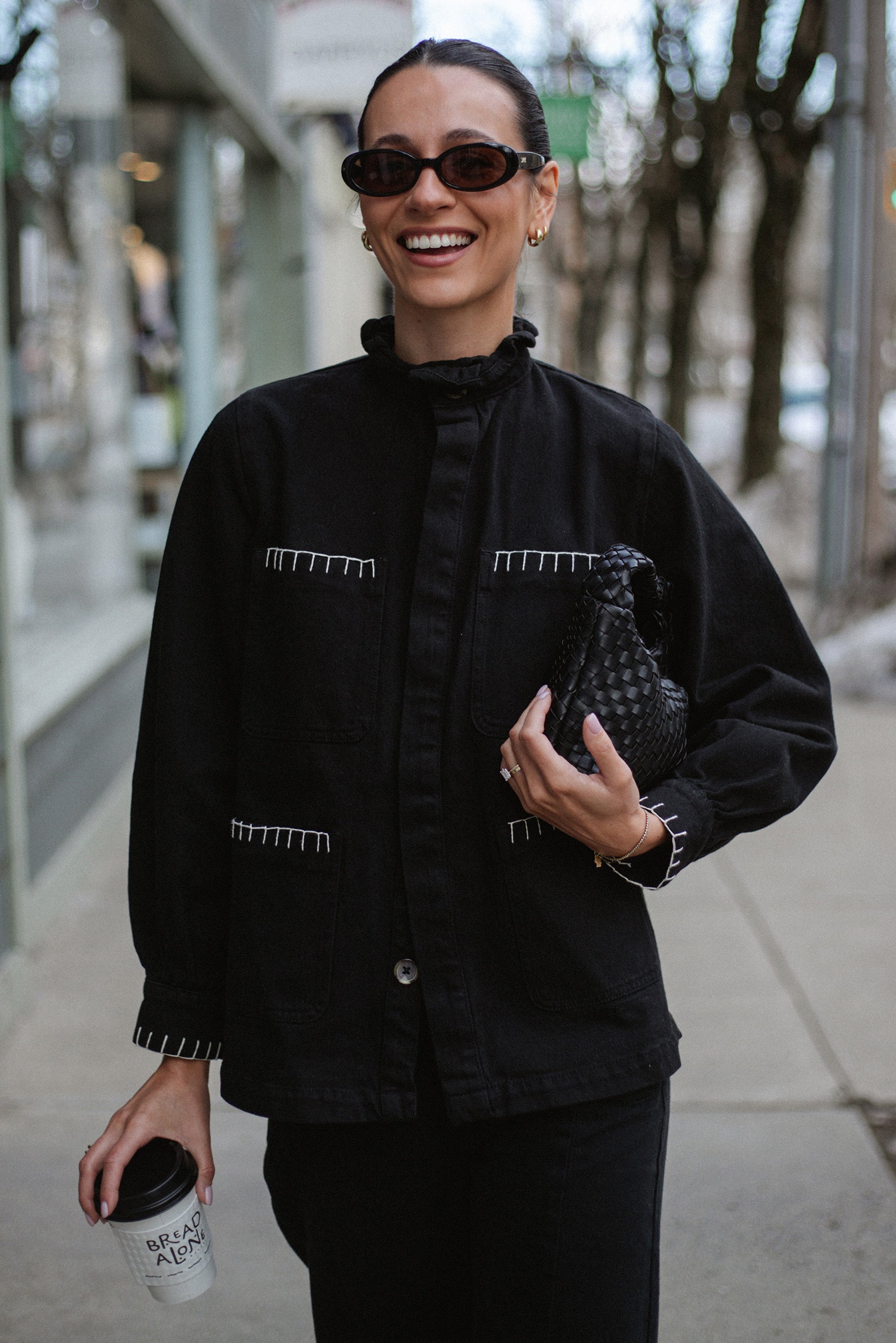 Pablo Jacket in Black Denim - seventy + mochi