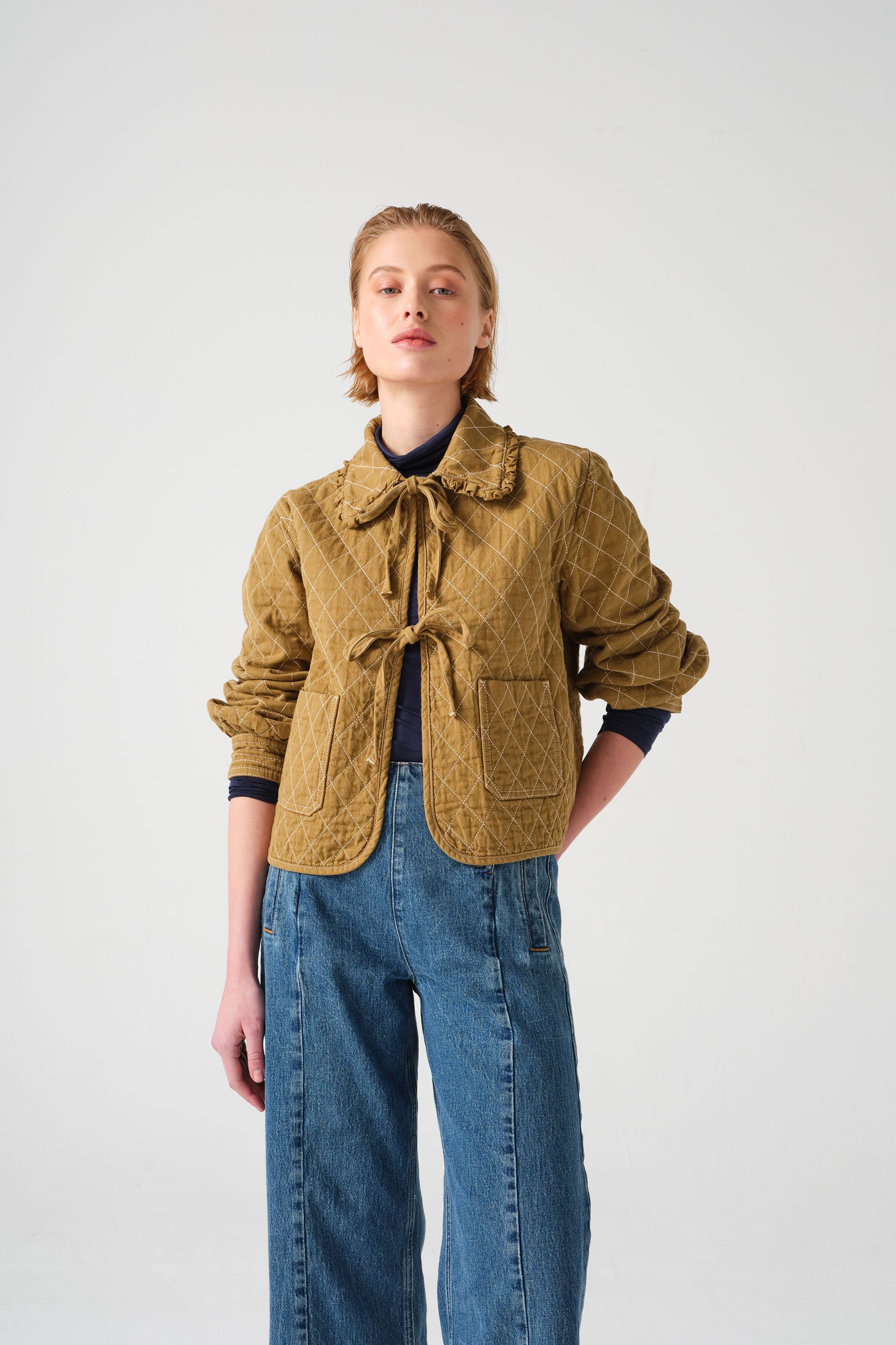 Heidi Jacket in Olive - seventy + mochi