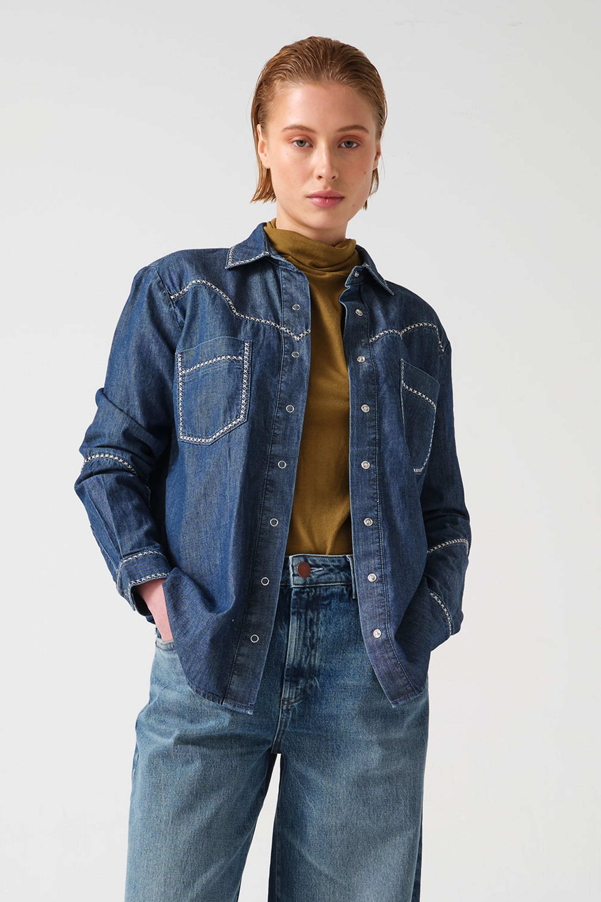 Ray Shirt in Mid Vintage - seventy + mochi