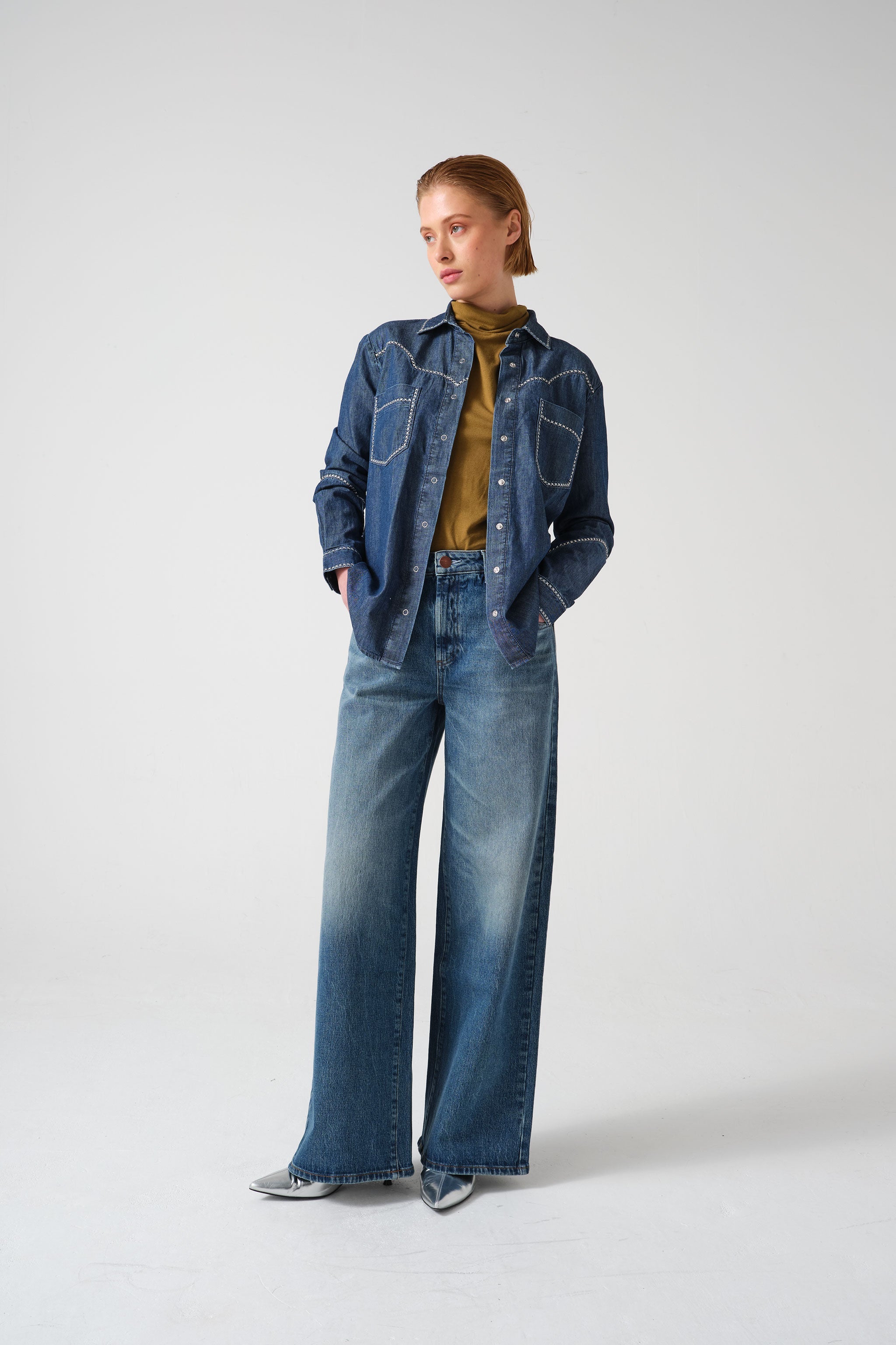 Ray Shirt in Mid Vintage - seventy + mochi