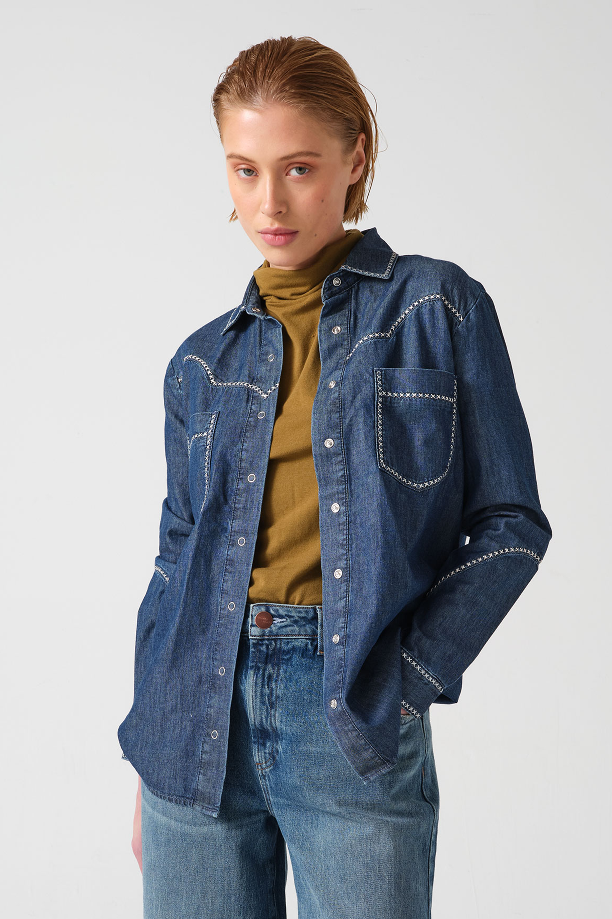 Ray Shirt in Mid Vintage - seventy + mochi