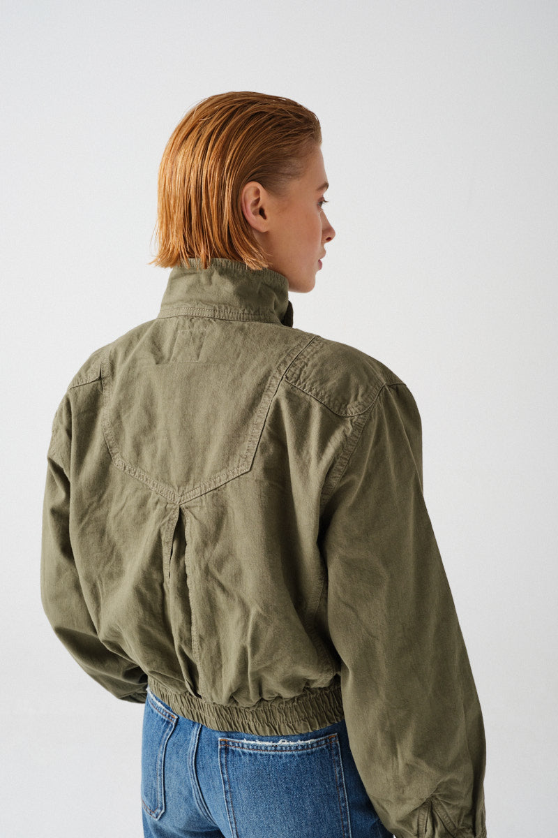 Juno Jacket in Khaki - seventy + mochi
