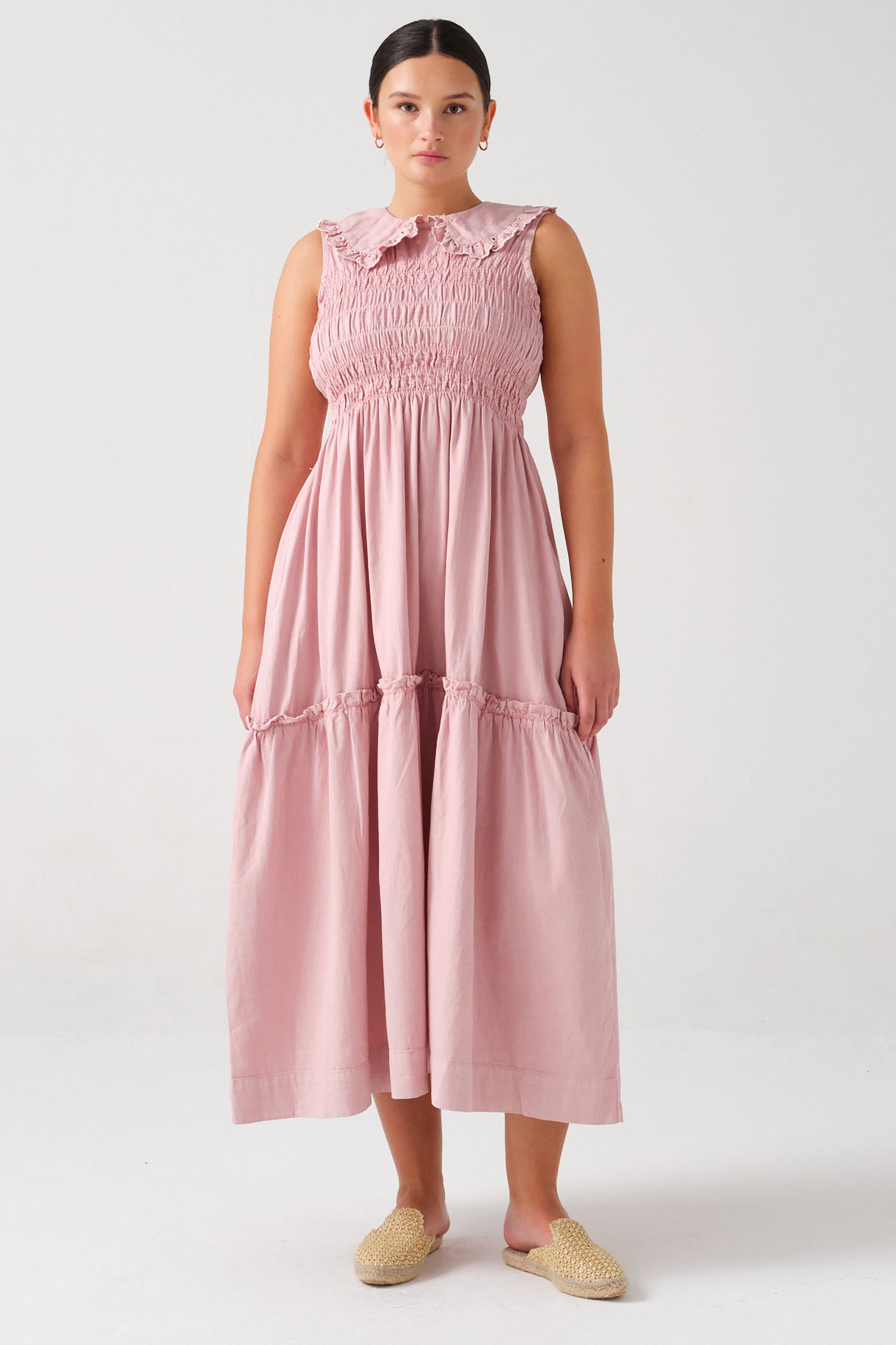 Sky Dress in Dusty Rose - seventy + mochi