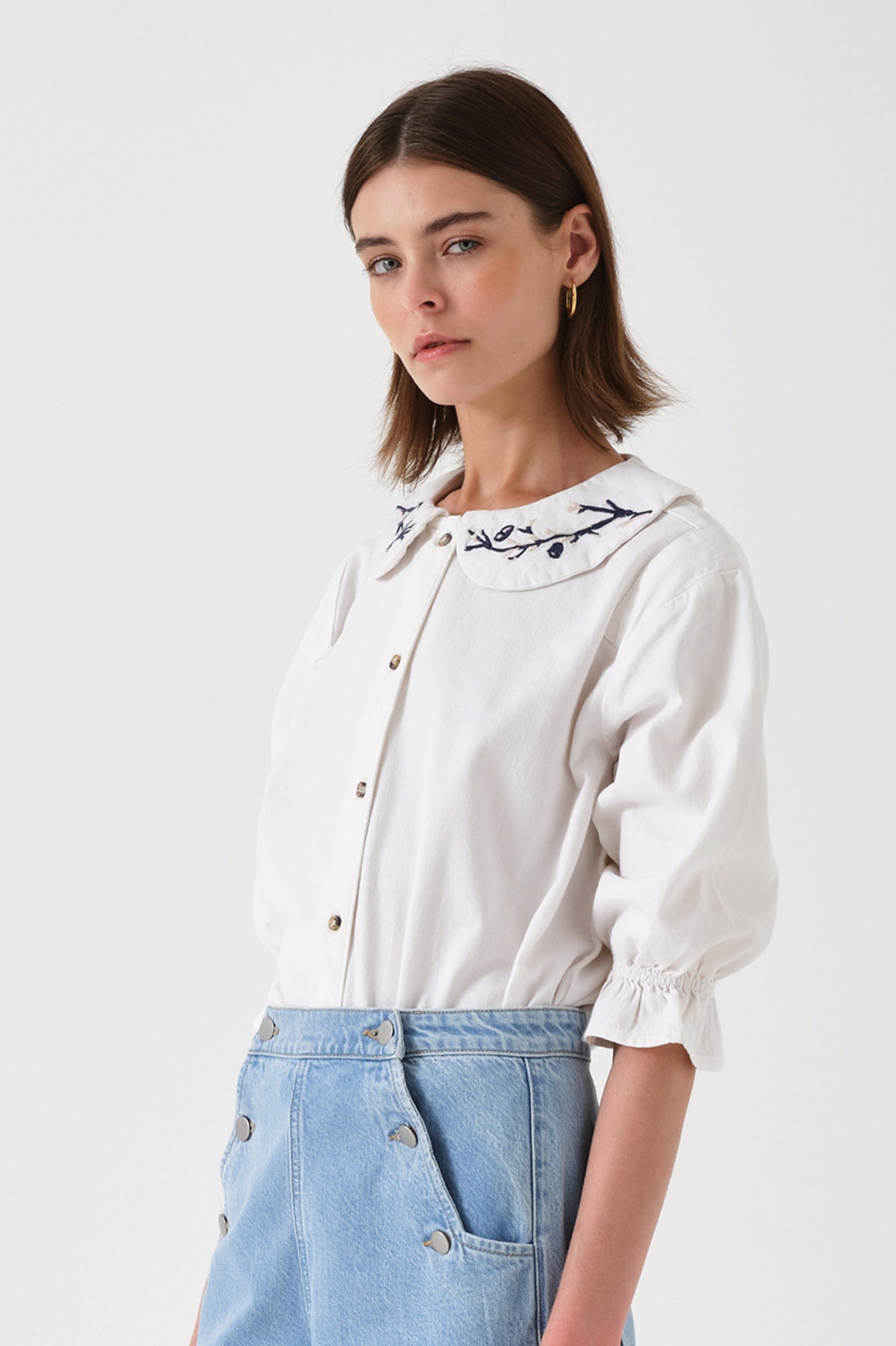 Bella Blouse in White