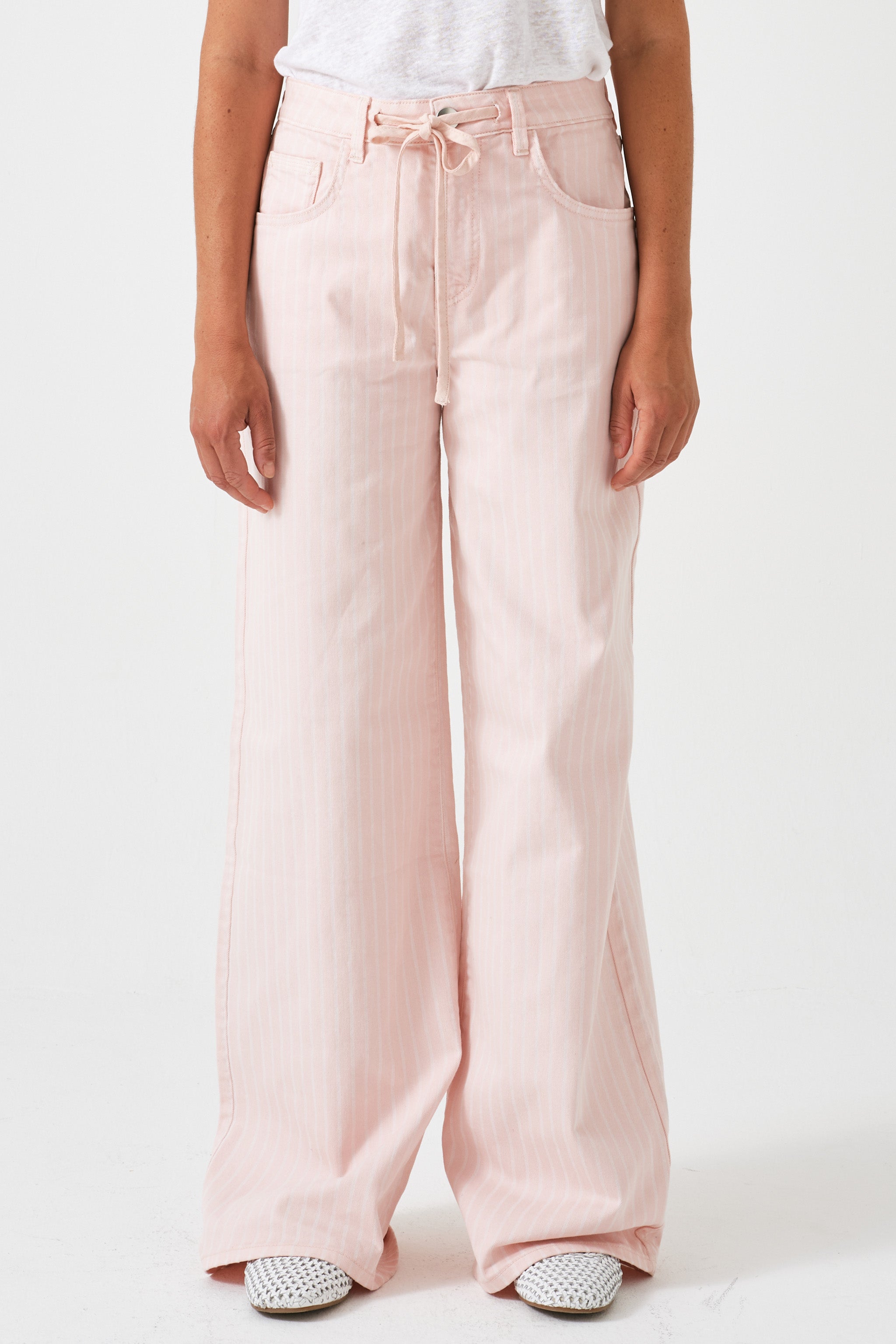 Blake Jean in Pink Dawn Wide Stripe - seventy + mochi