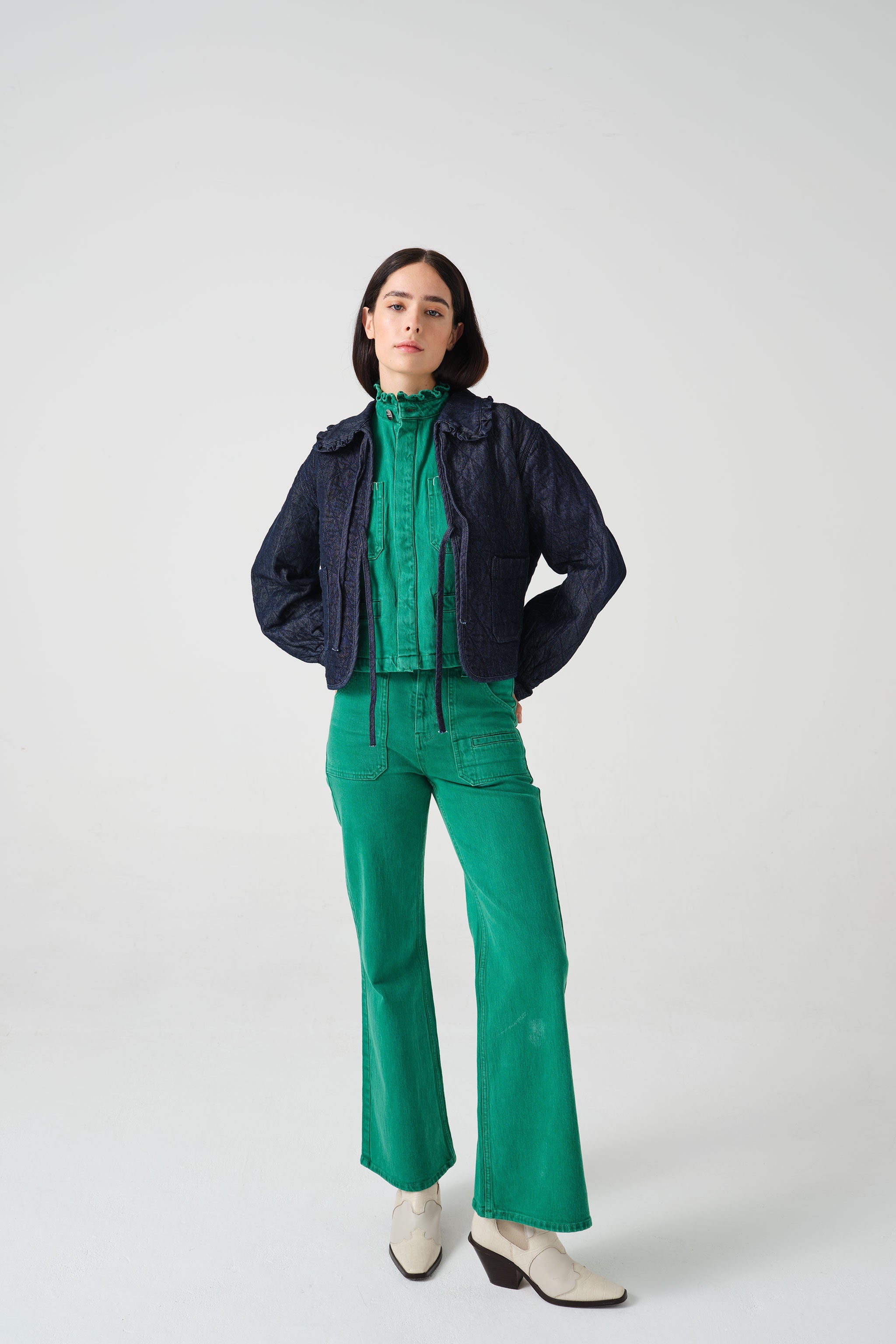 Heidi Jacket in Indigo Rinse - seventy + mochi