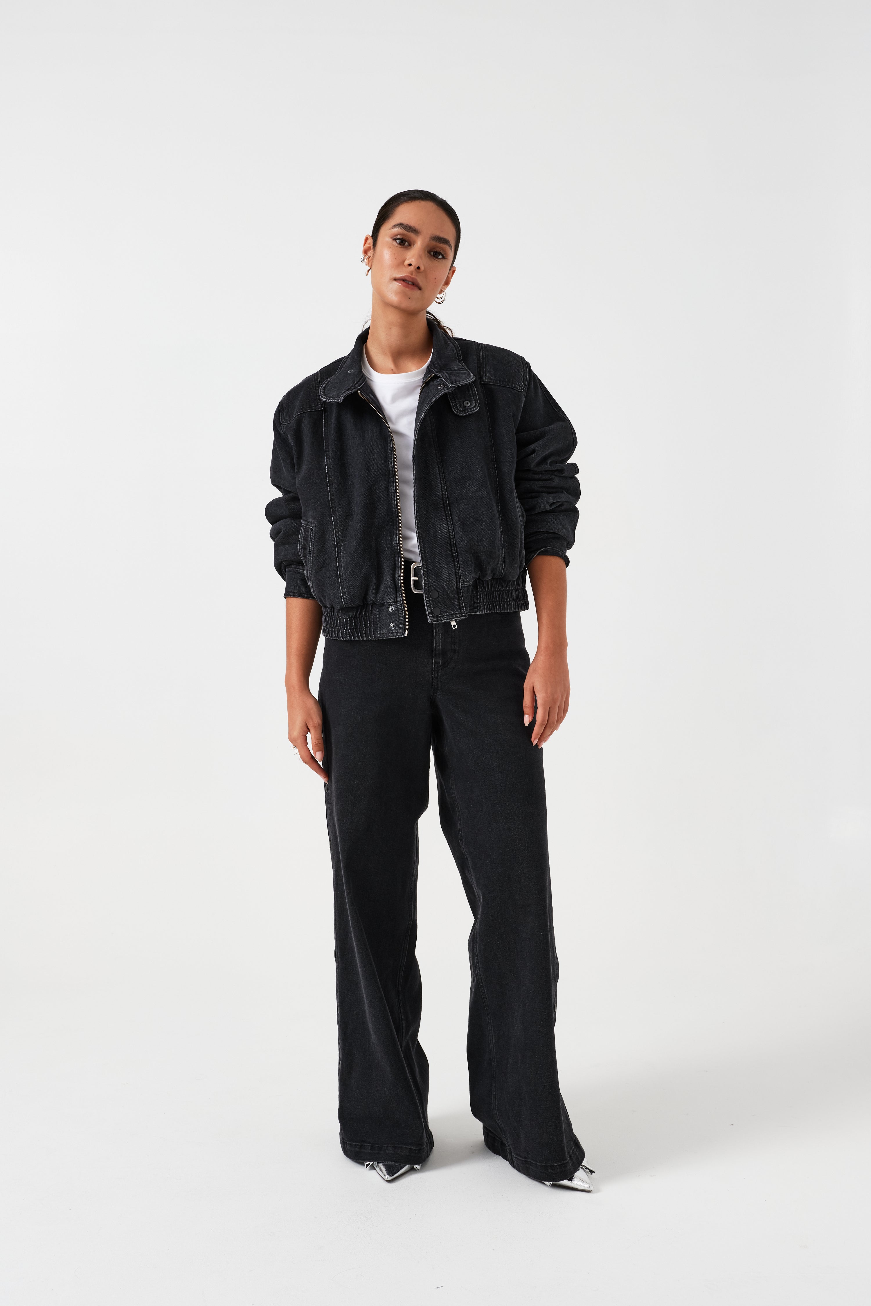 Juno Jacket in Washed Black - seventy + mochi