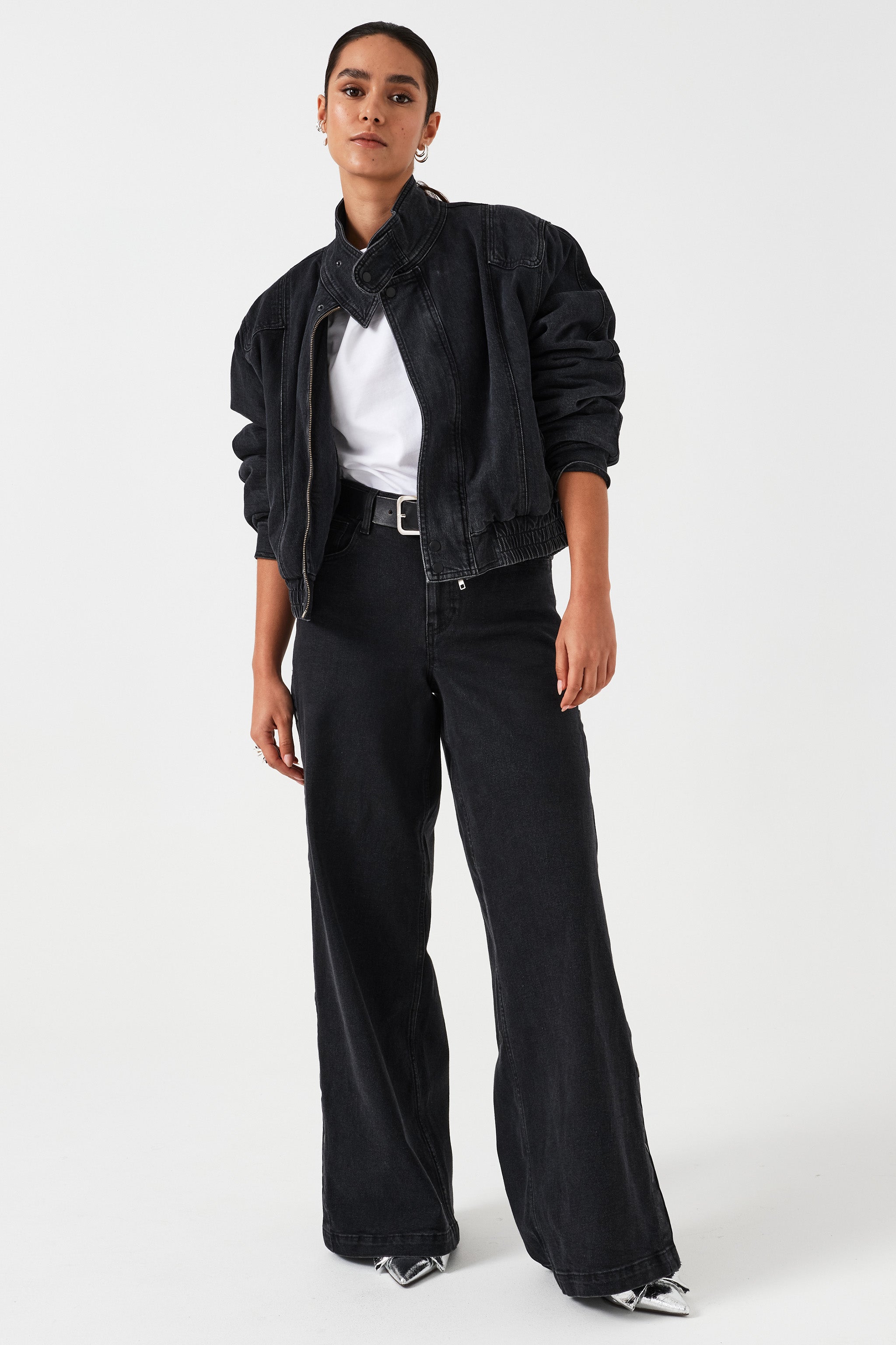 Juno Jacket in Washed Black - seventy + mochi