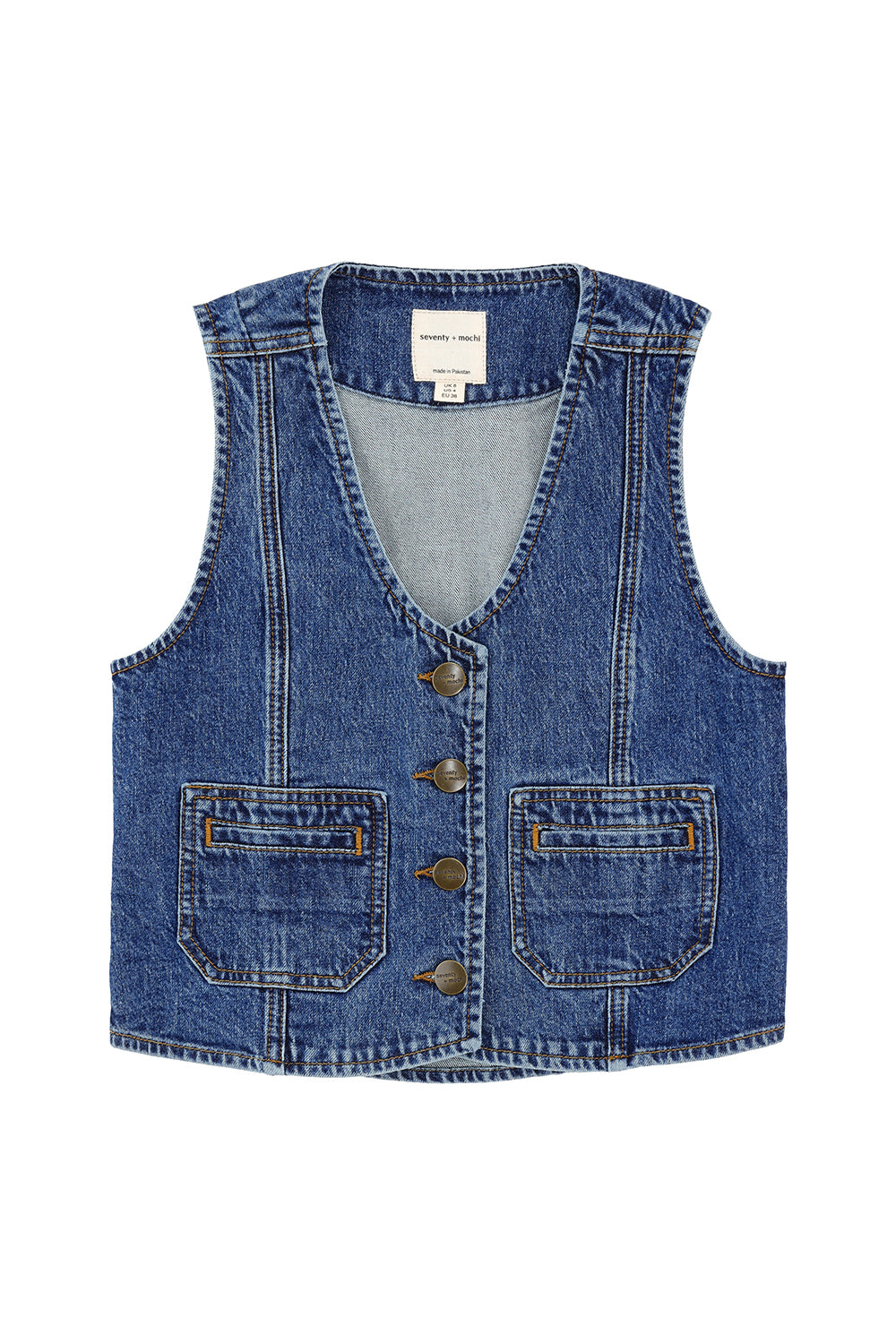 Bea Waistcoat in Voyager Vintage - seventy + mochi