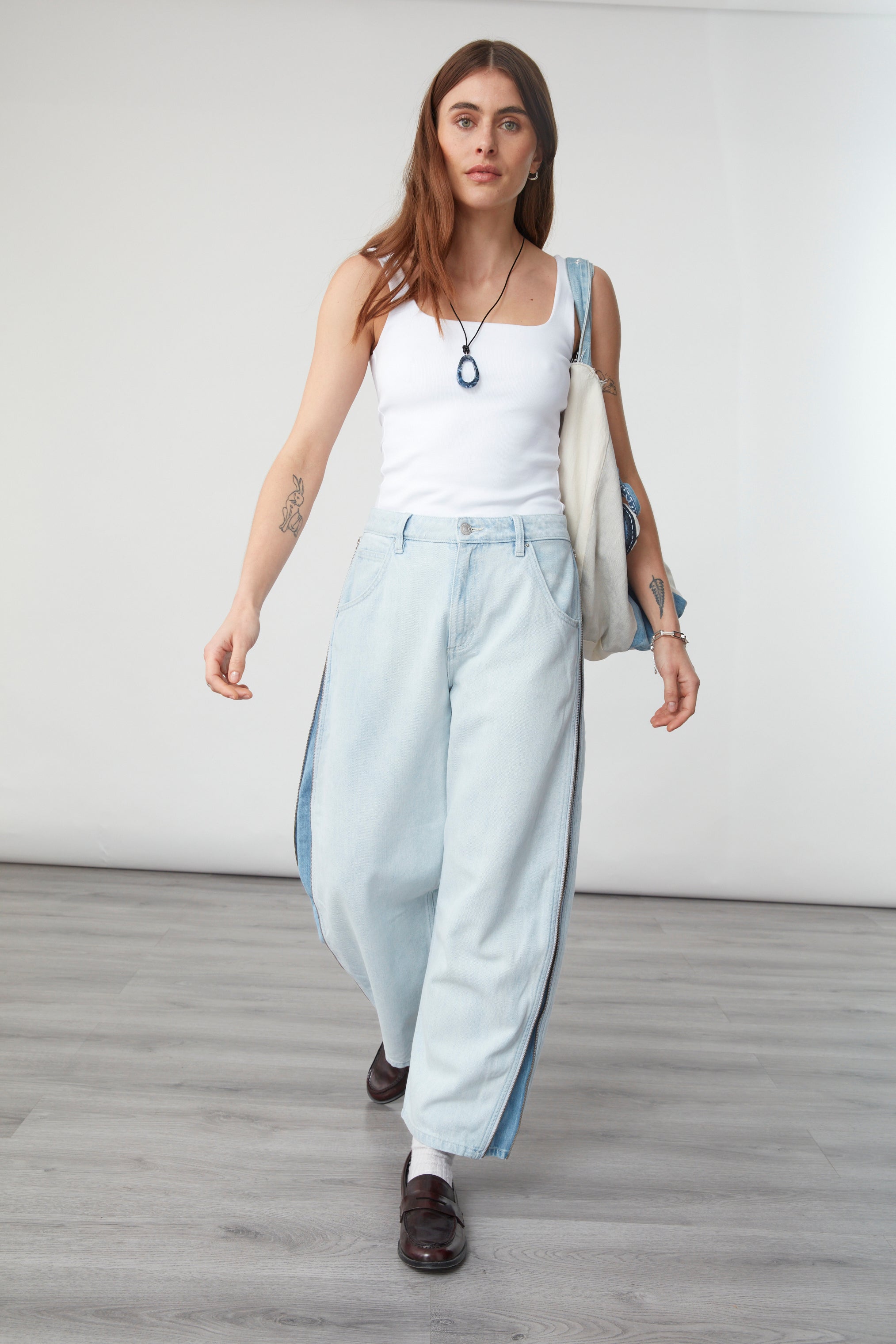 Bo Zip Jean In Frost - seventy + mochi