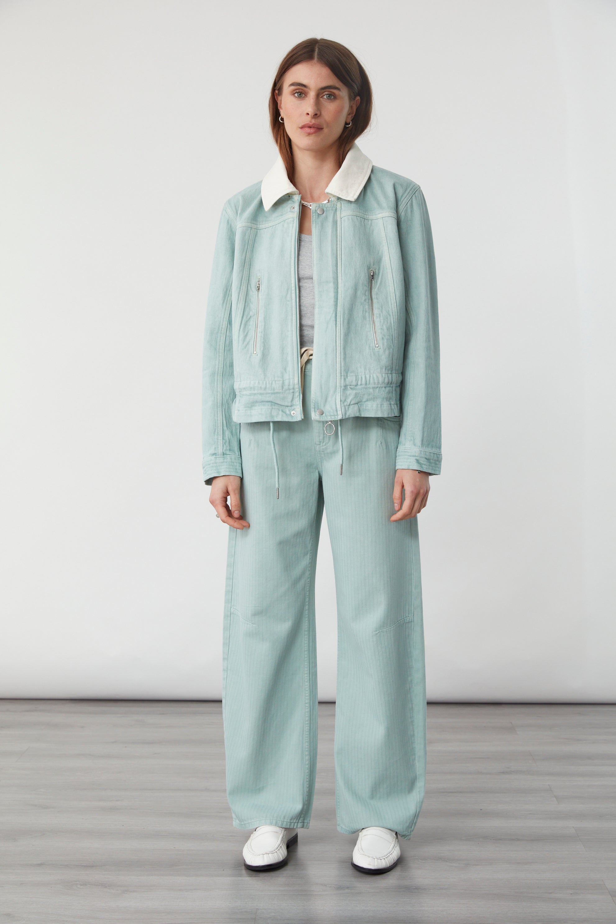 Fai Jacket In Sage - seventy + mochi