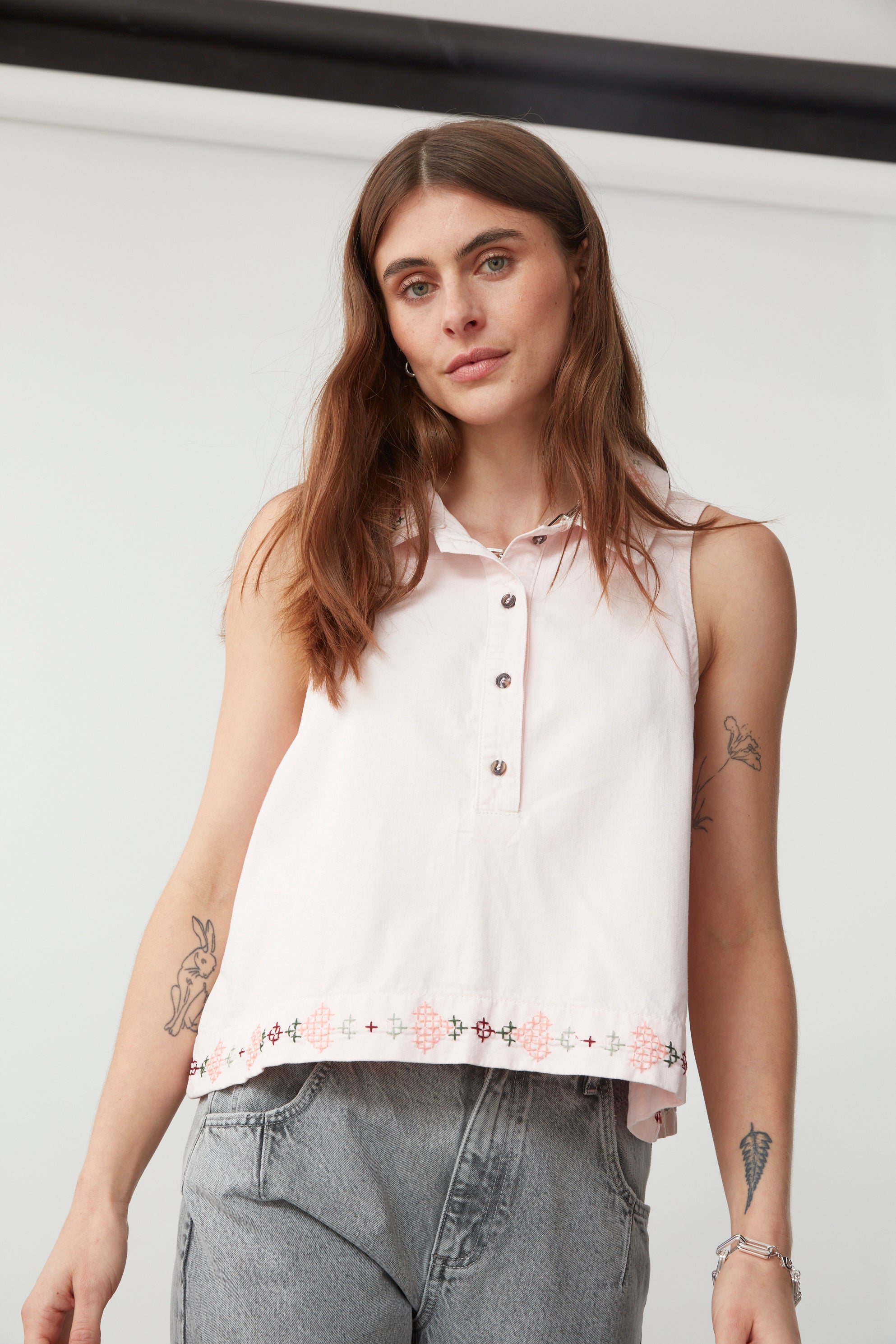 Tobi Tank Top In Blush - seventy + mochi