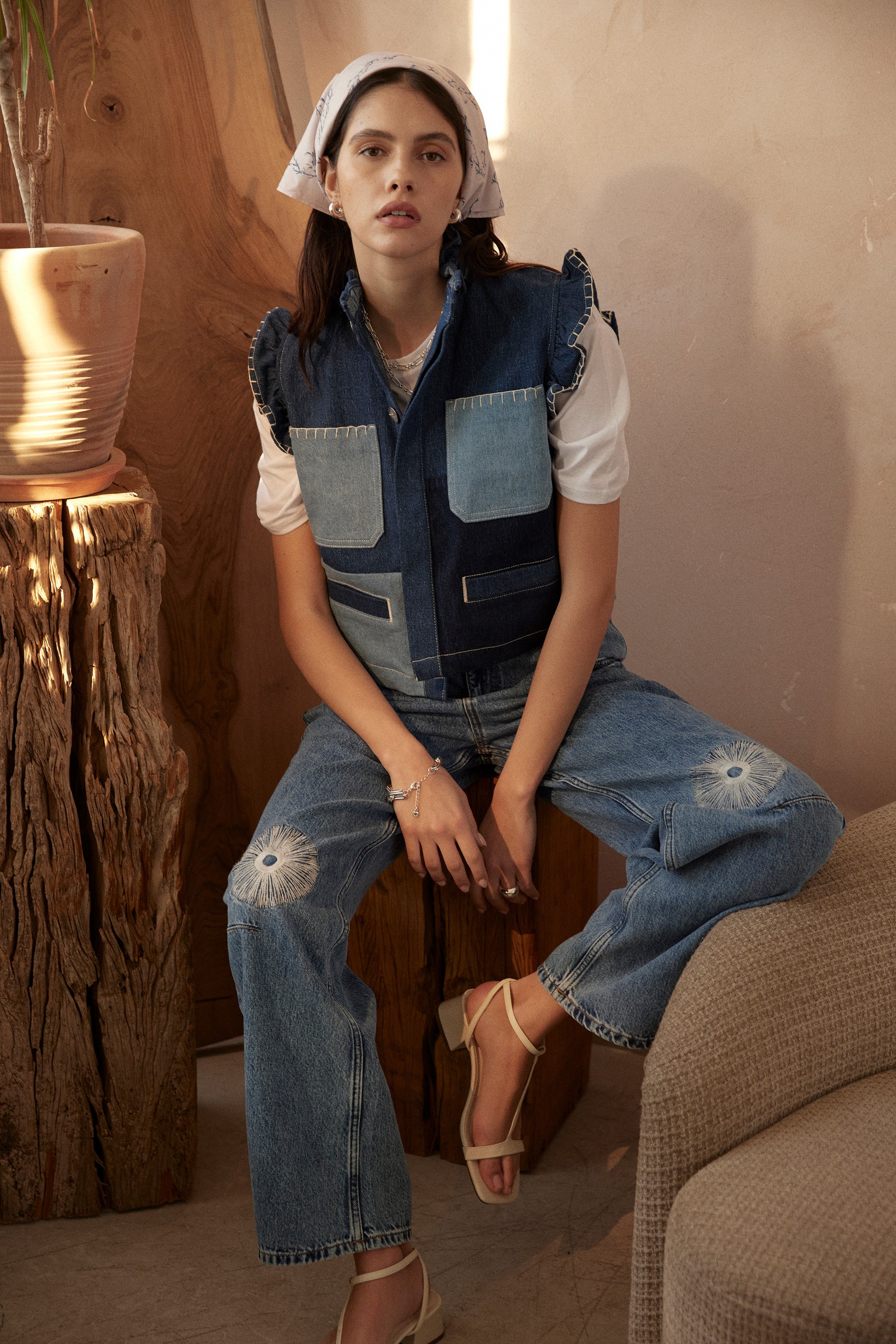 Nina Jean In Malibu Embroidered