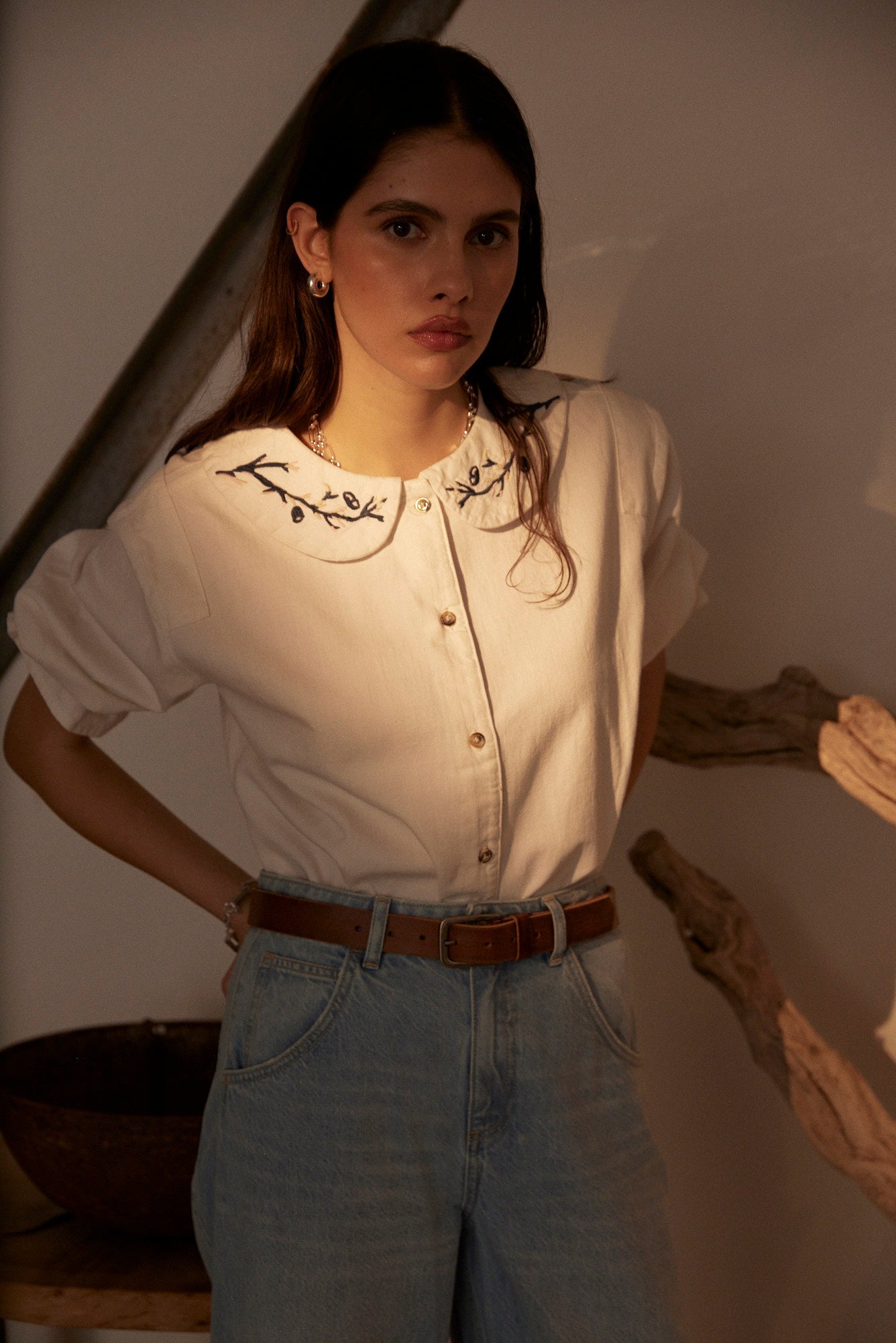 Bella Blouse in White