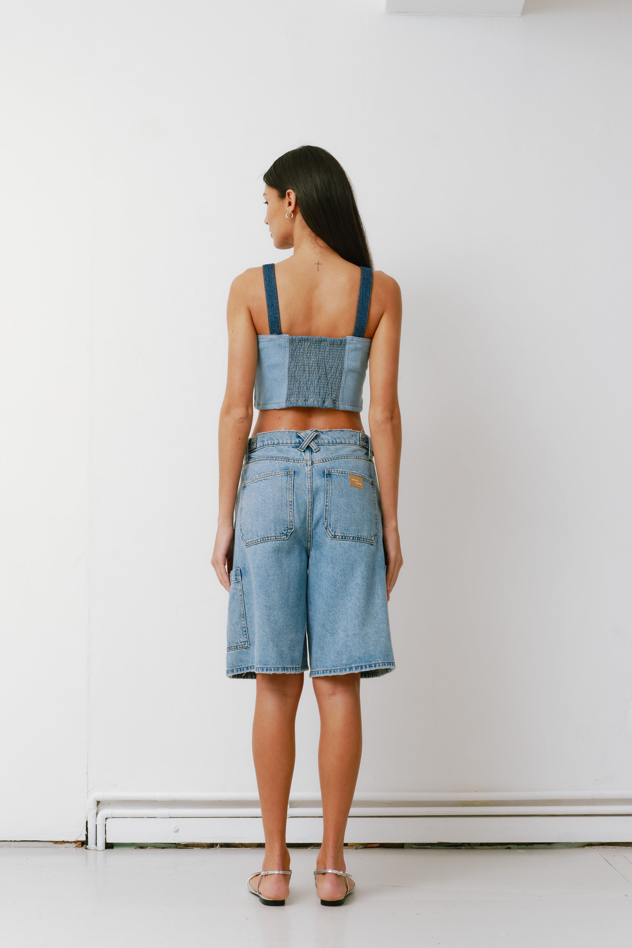 Ali Denim Board Short in Weekender - seventy + mochi