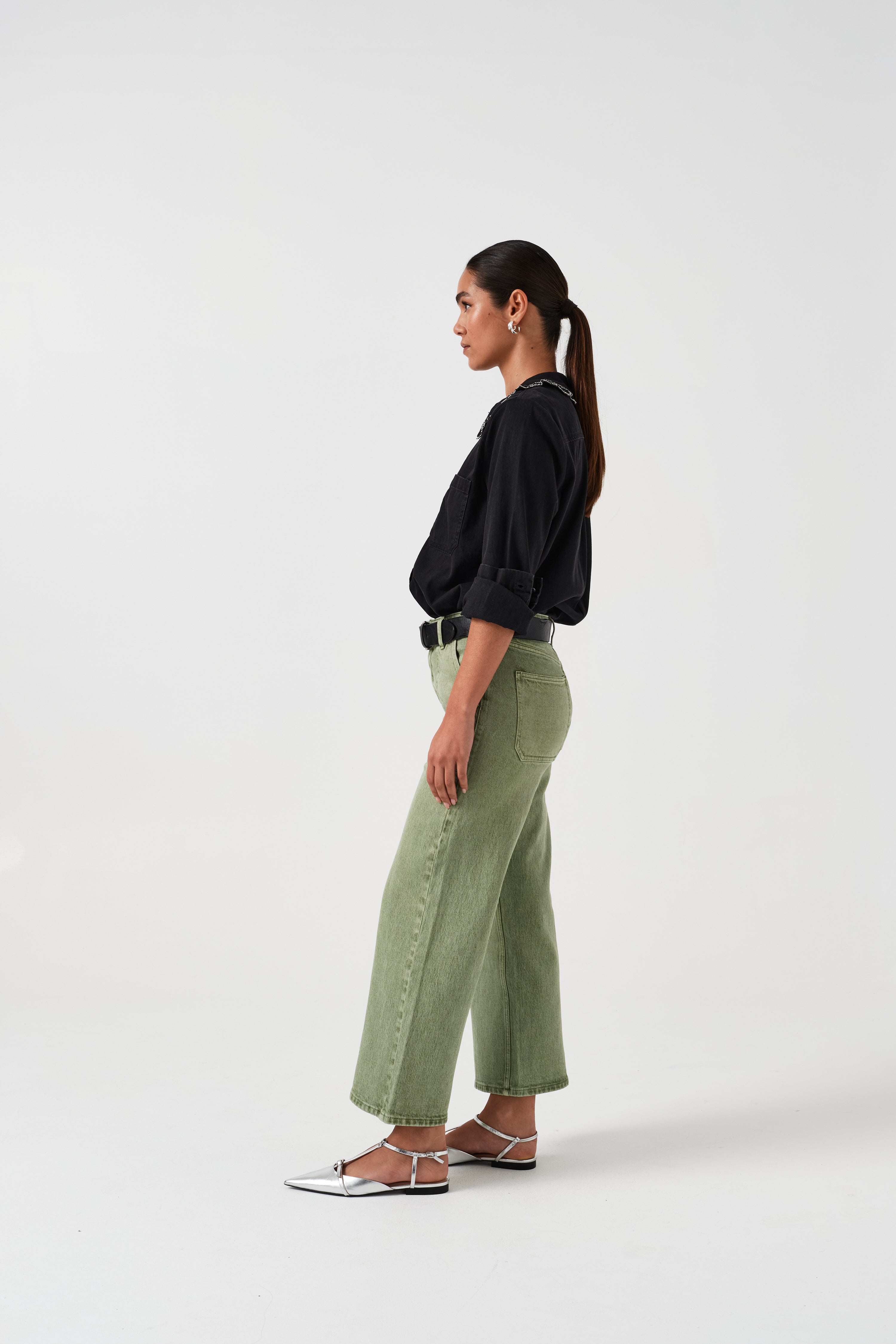 Elodie Jean in Vintage Moss - seventy + mochi