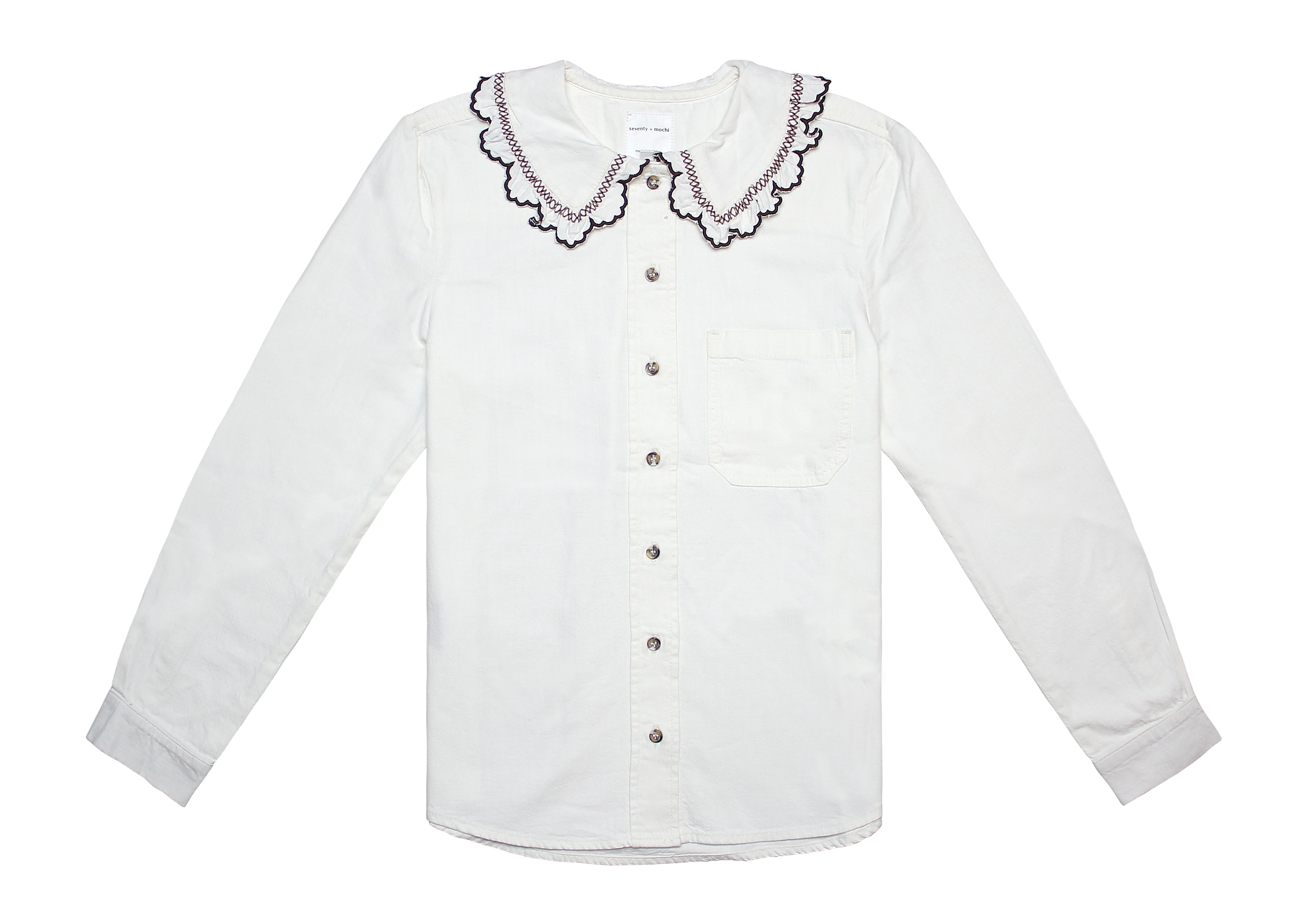 Delilah Blouse in Ecru - seventy + mochi
