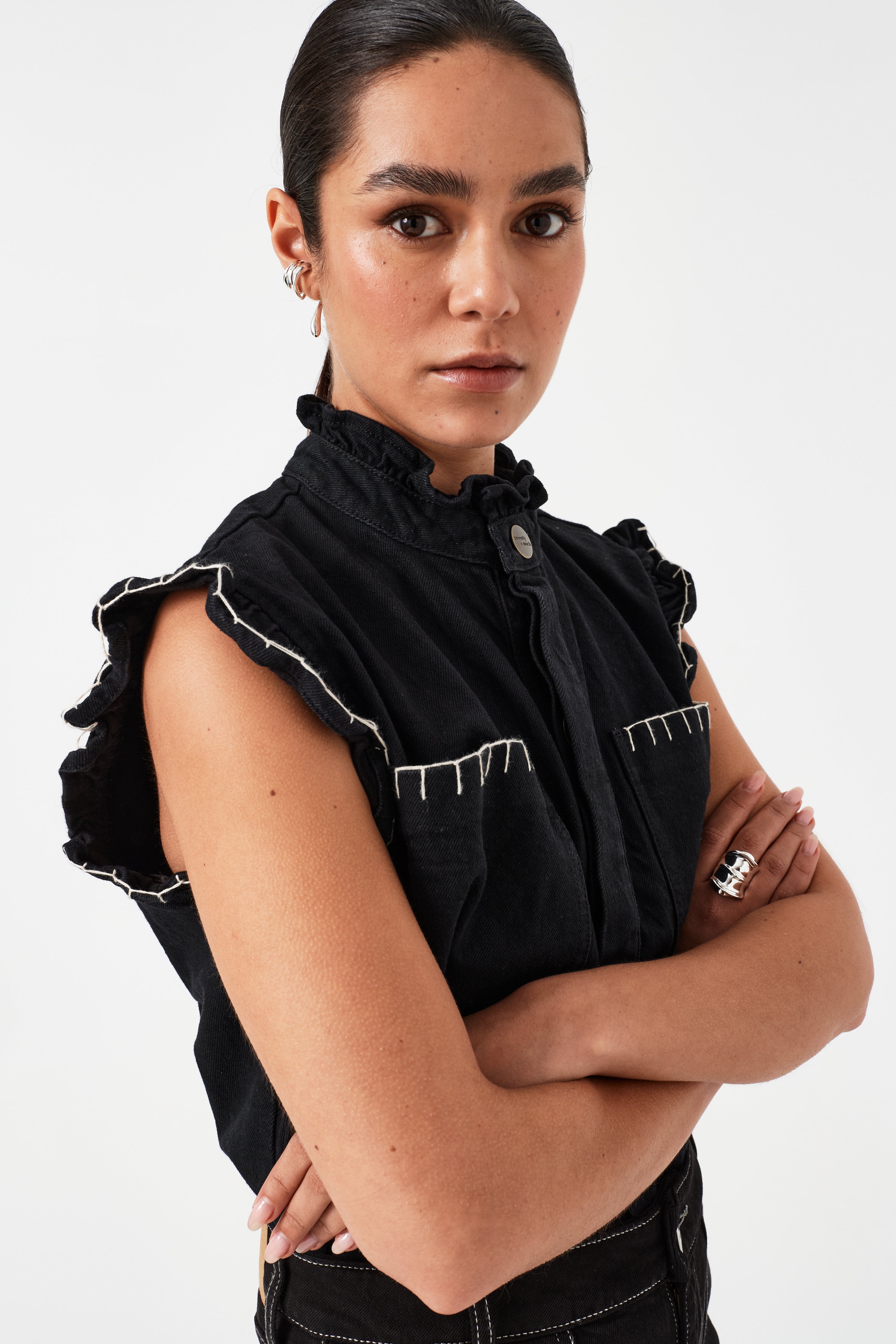 Pablo Waistcoat in Vintage Black - seventy + mochi