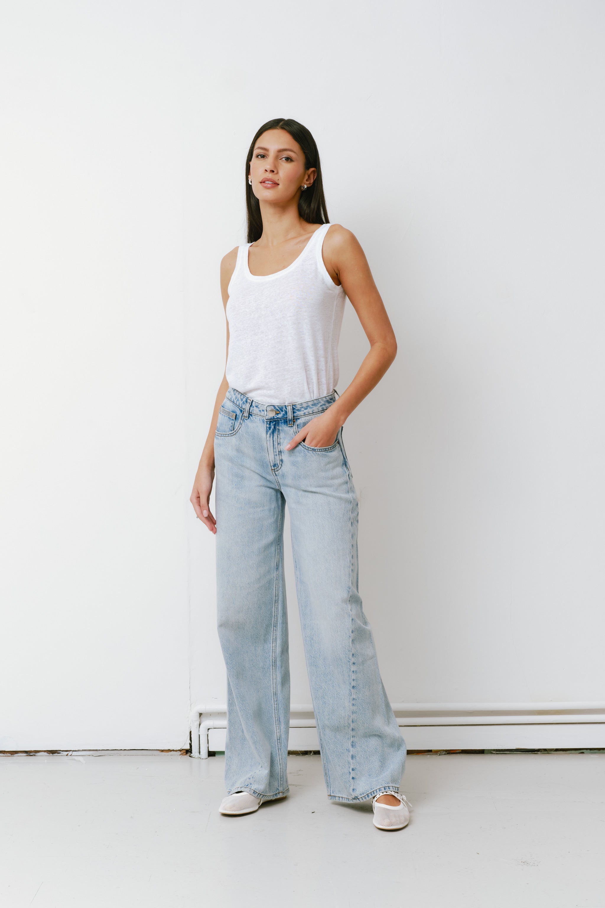 Gracie Twisted Low Rise Jean in Austin - seventy + mochi
