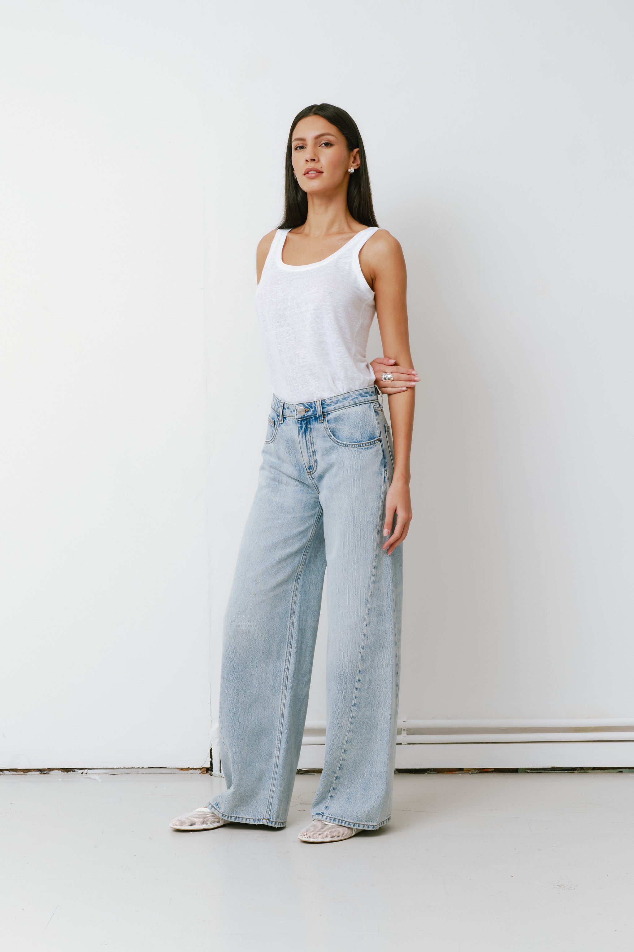 Gracie Twisted Low Rise Jean in Austin - seventy + mochi