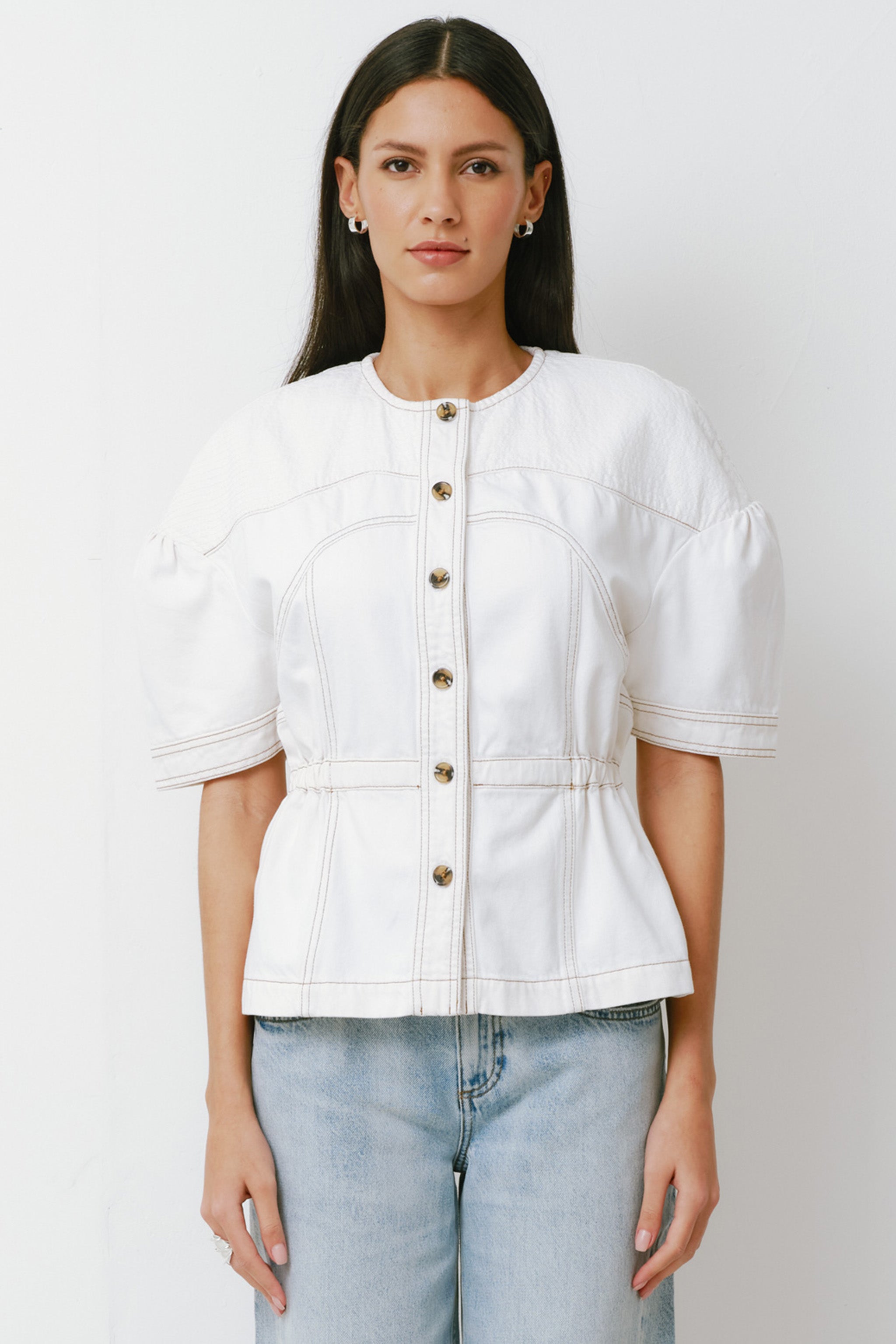 Zaha Top in White - seventy + mochi
