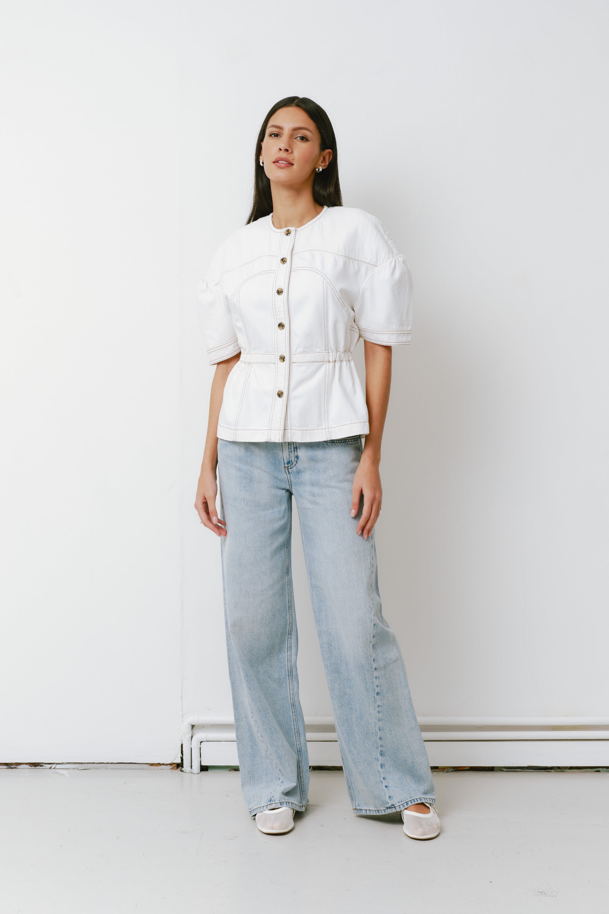 Zaha Top in White - seventy + mochi