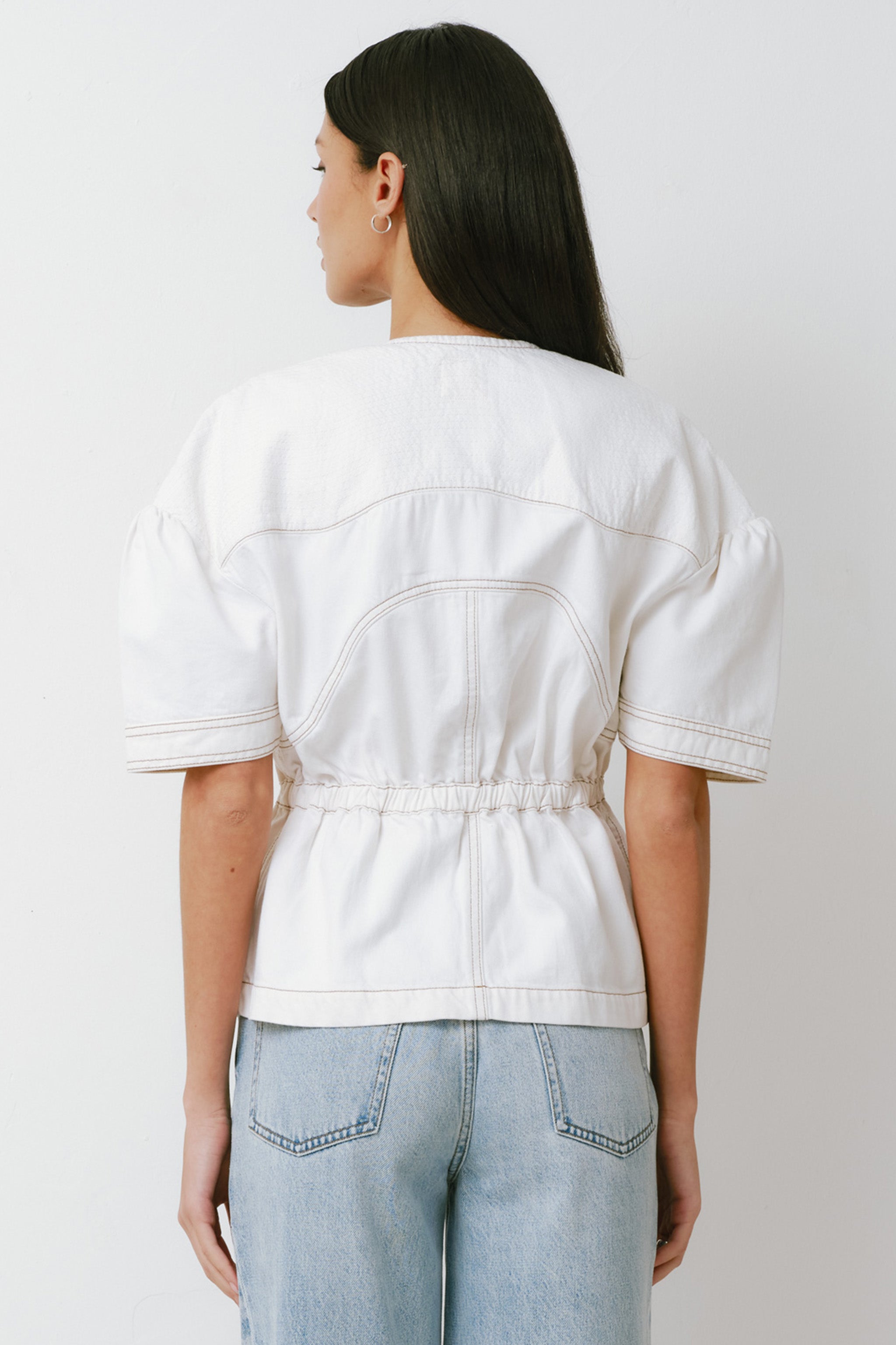 Zaha Top in White - seventy + mochi