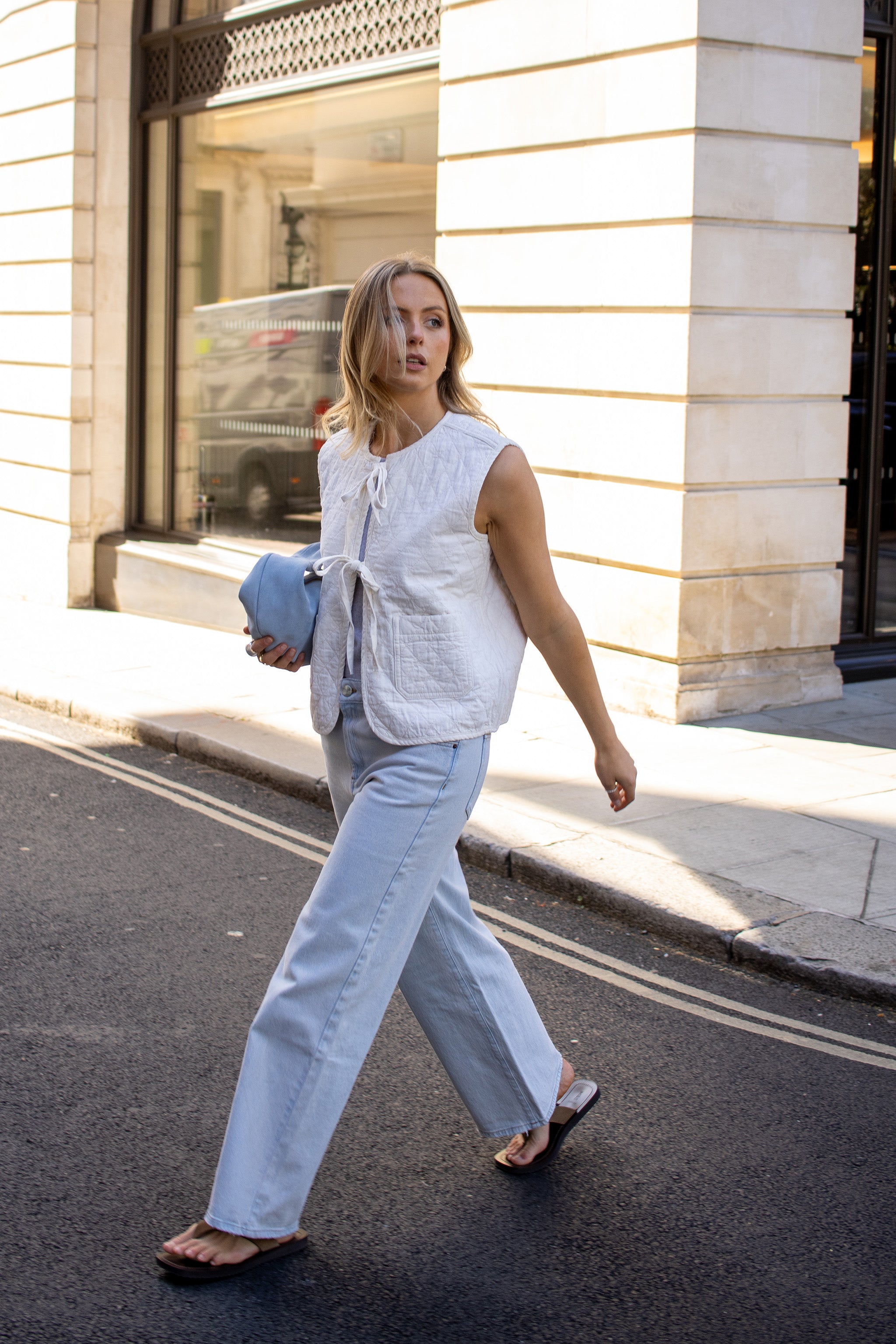 Aria Vest in Ecru - seventy + mochi