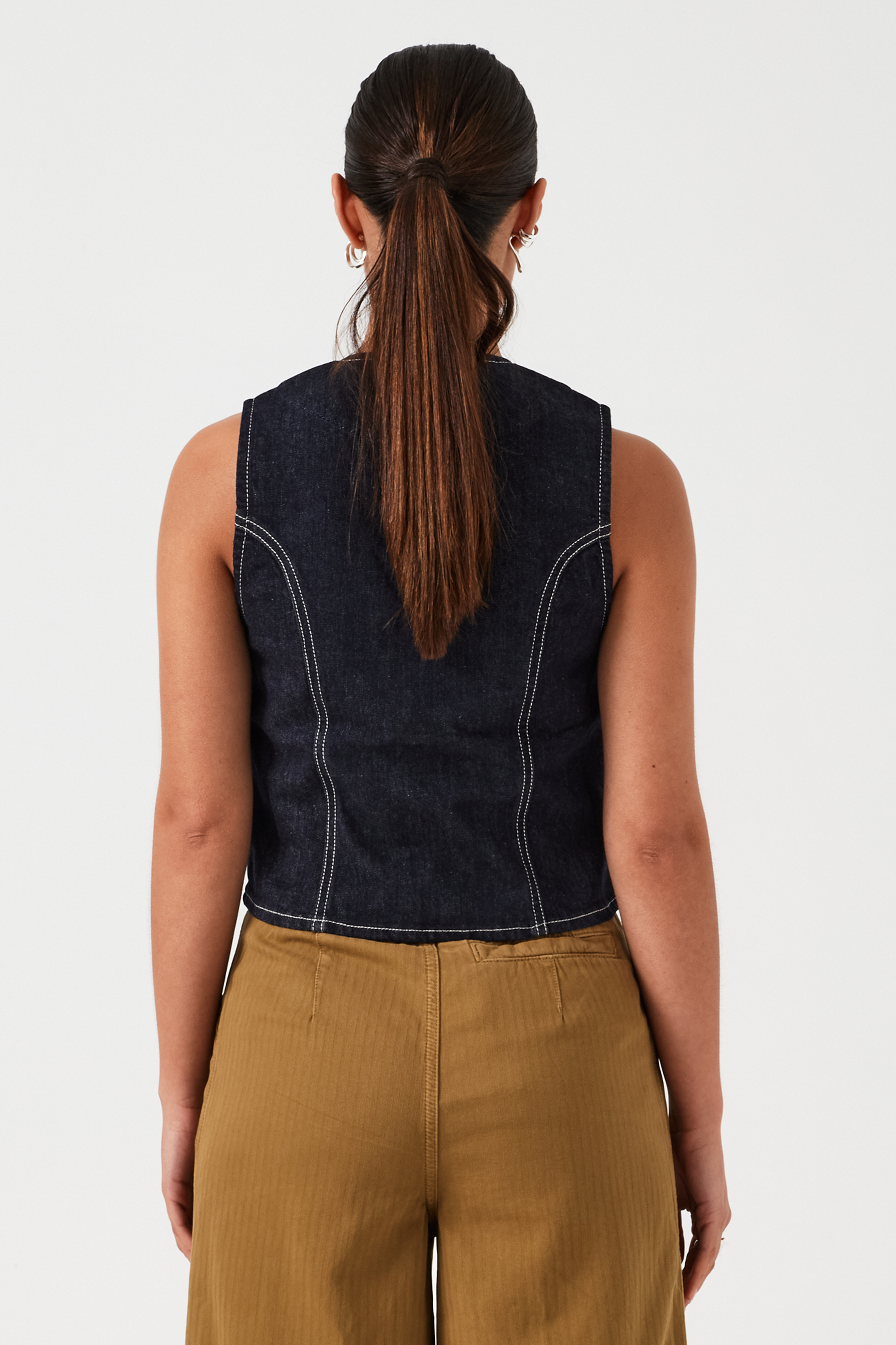 Bea Waistcoat in Nightfall - seventy + mochi