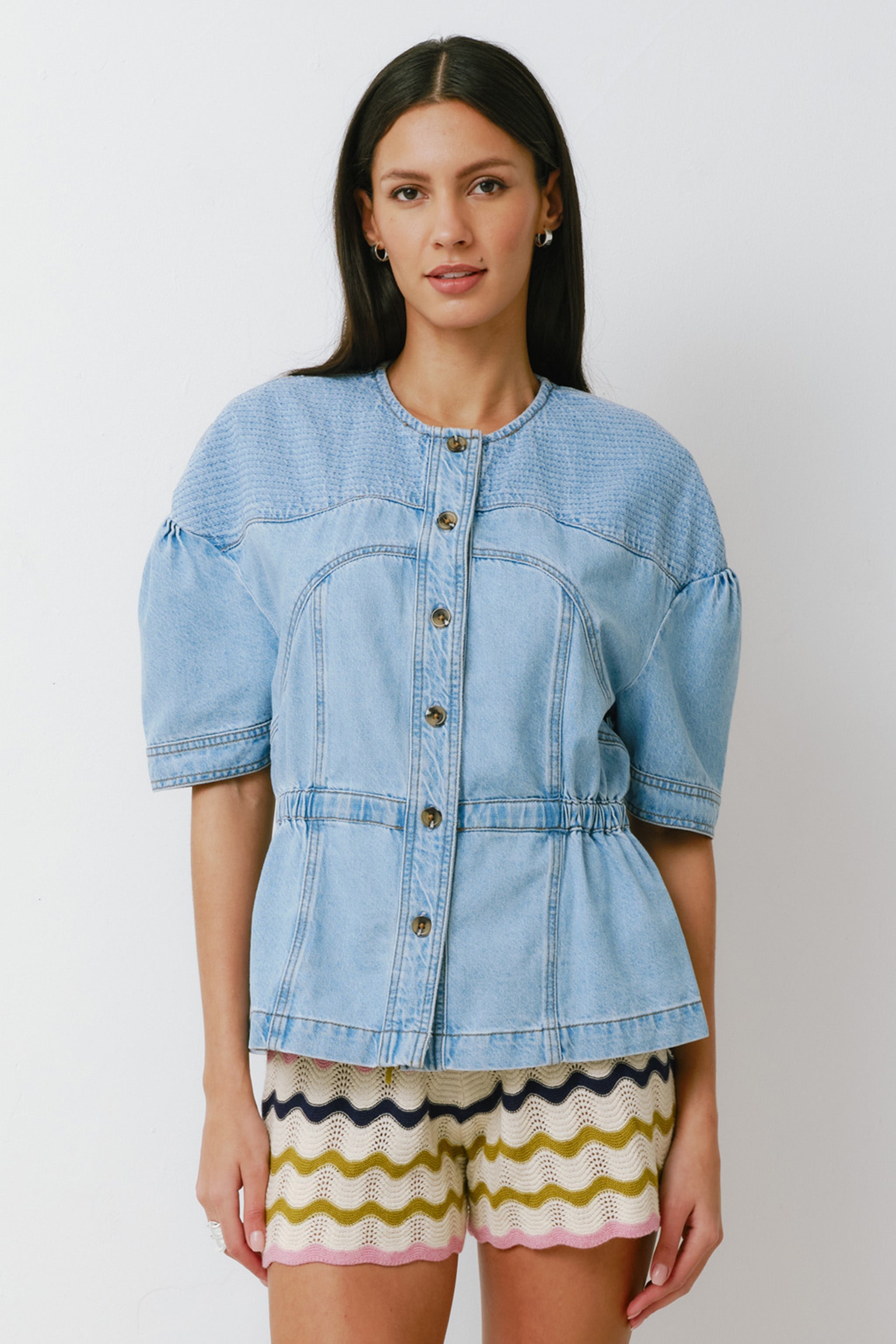 Zaha Top in Summer Sky - seventy + mochi