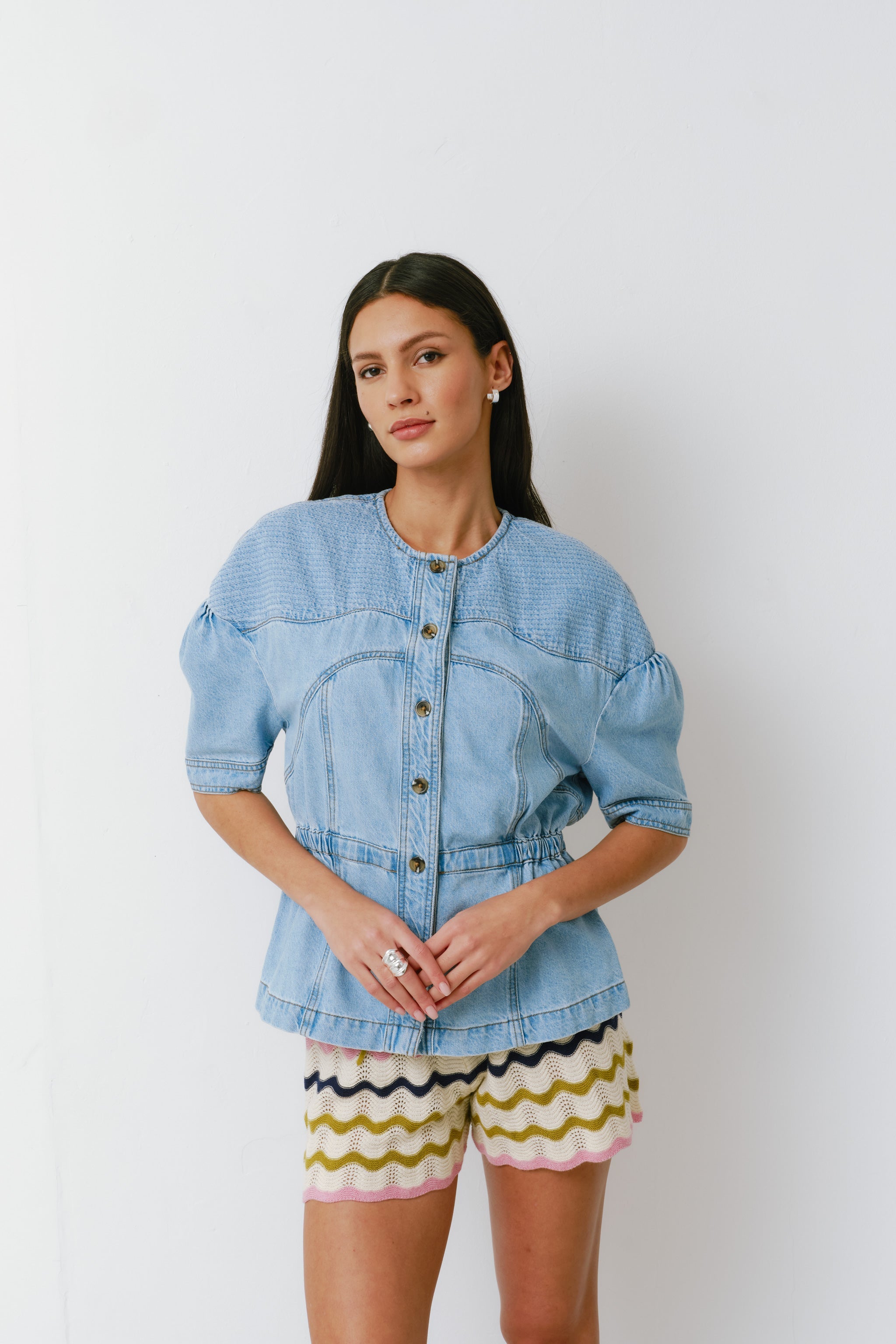 Zaha Top in Summer Sky - seventy + mochi