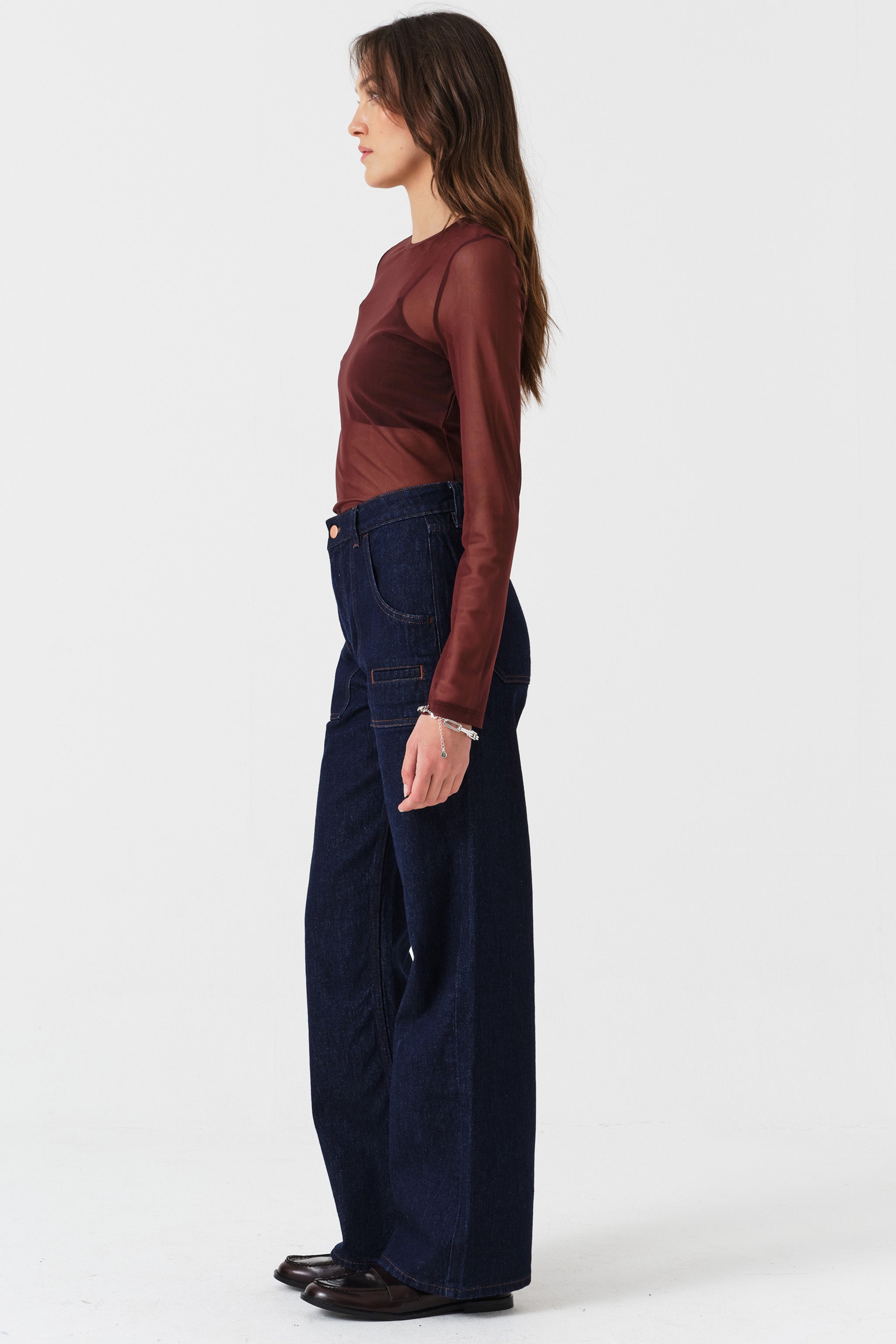 Eden Wide Leg Jean in Blue Moon