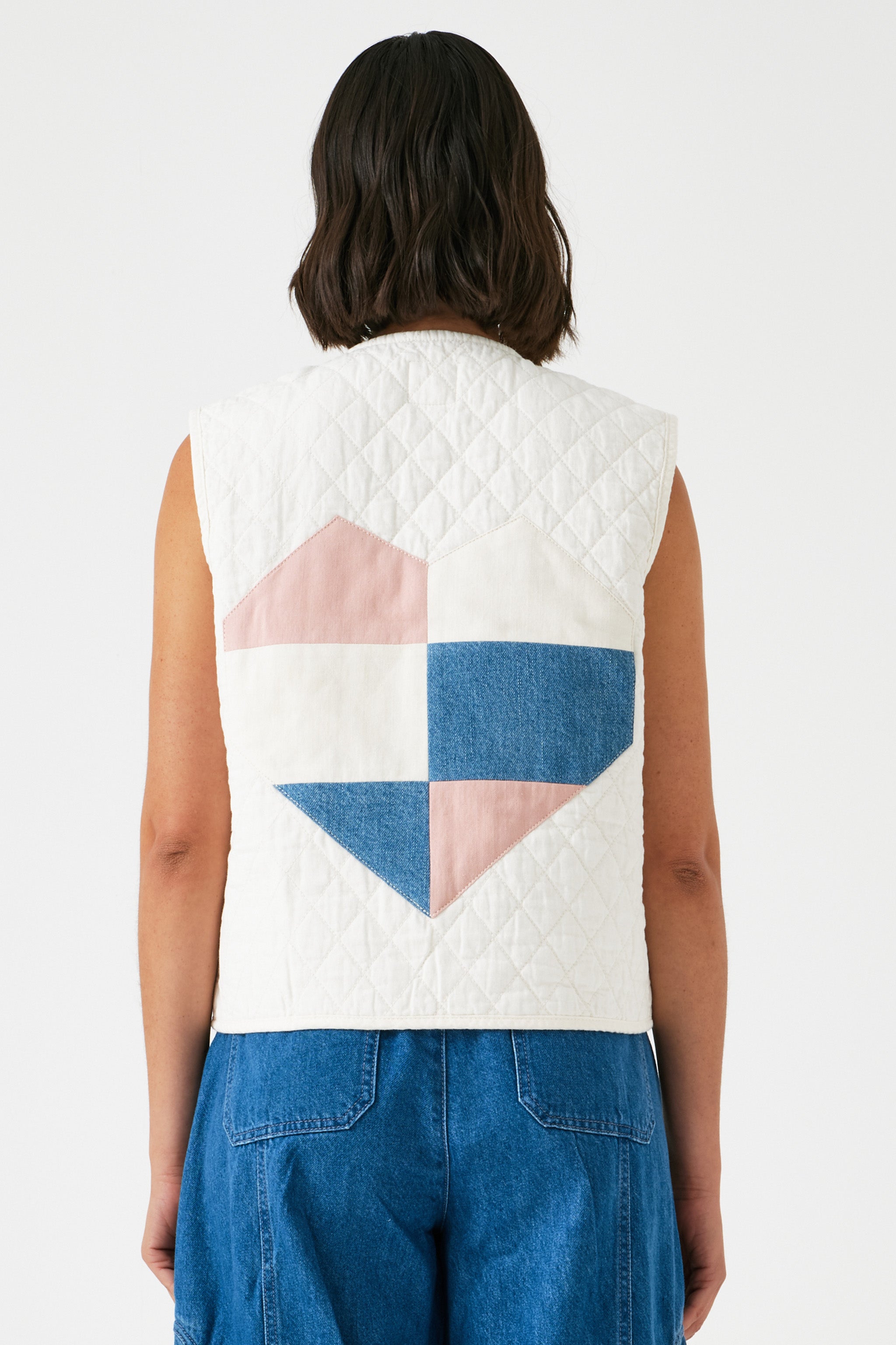 Aria Vest in Ecru - seventy + mochi