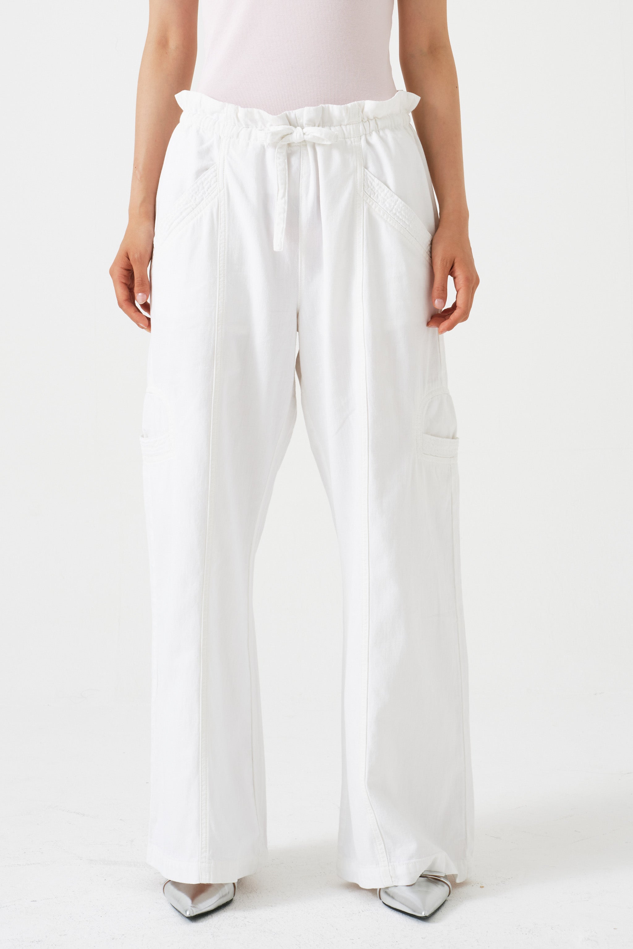 Juno Pant in White - seventy + mochi