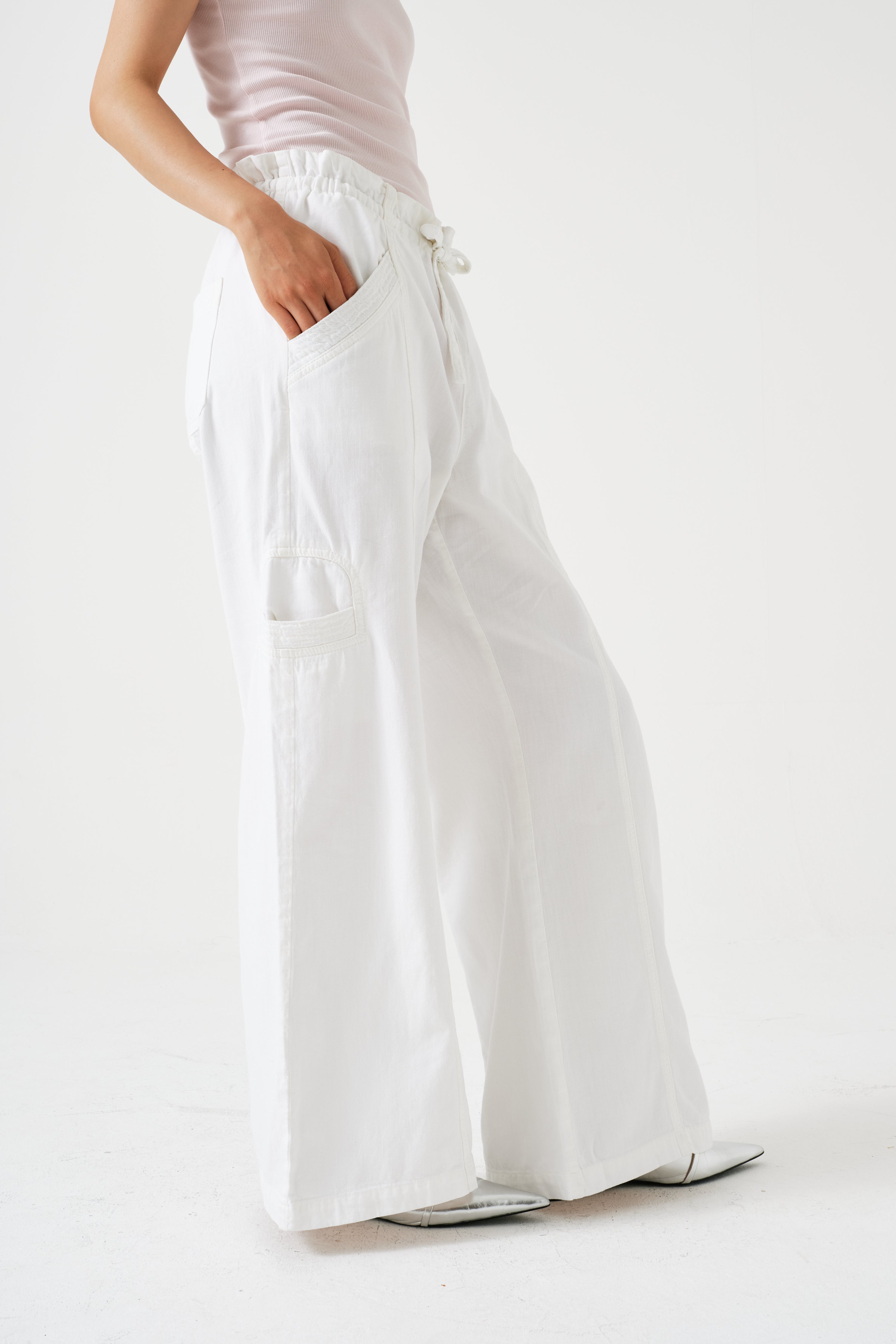 Juno Pant in White - seventy + mochi