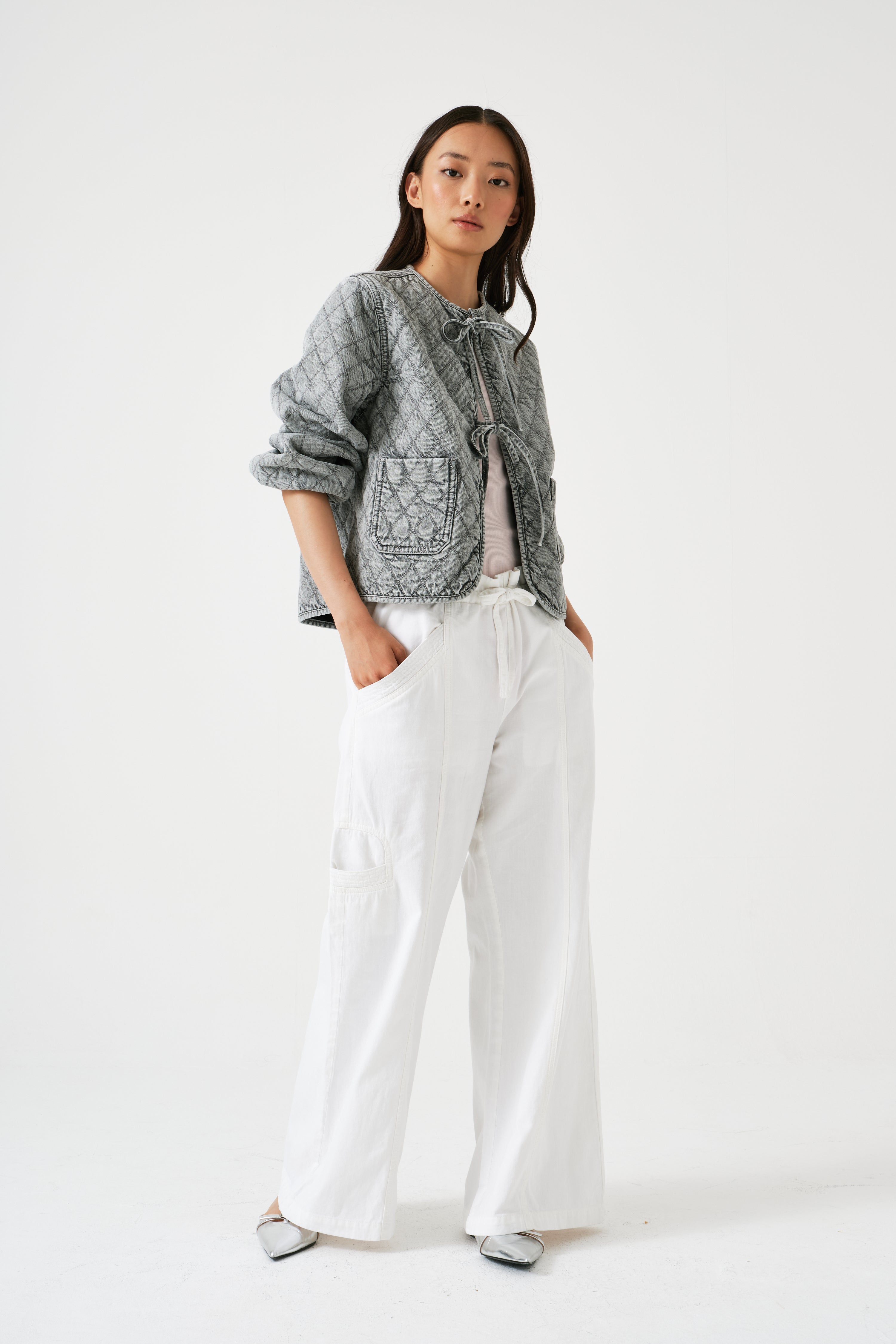 Juno Pant in White - seventy + mochi