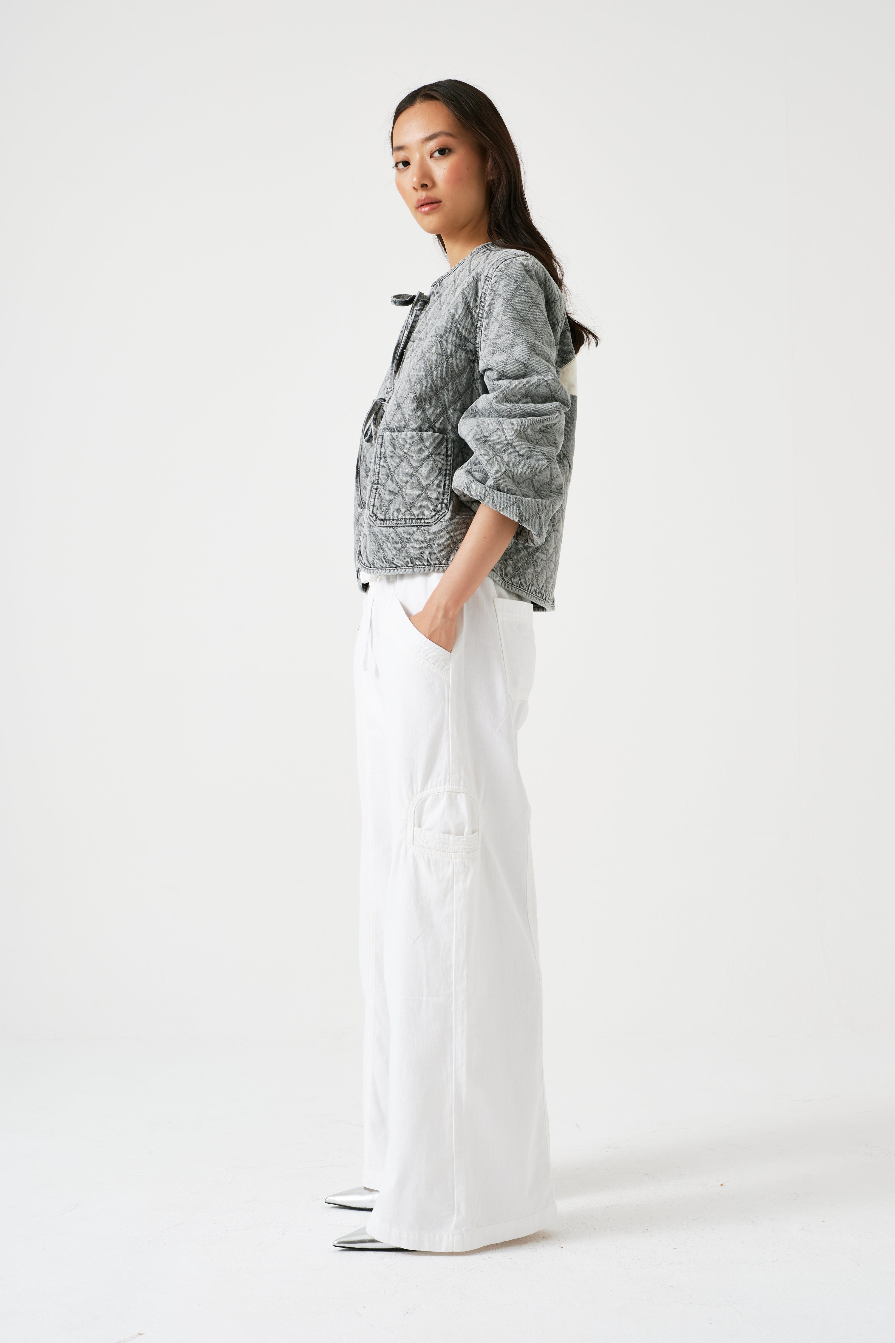 Juno Pant in White - seventy + mochi