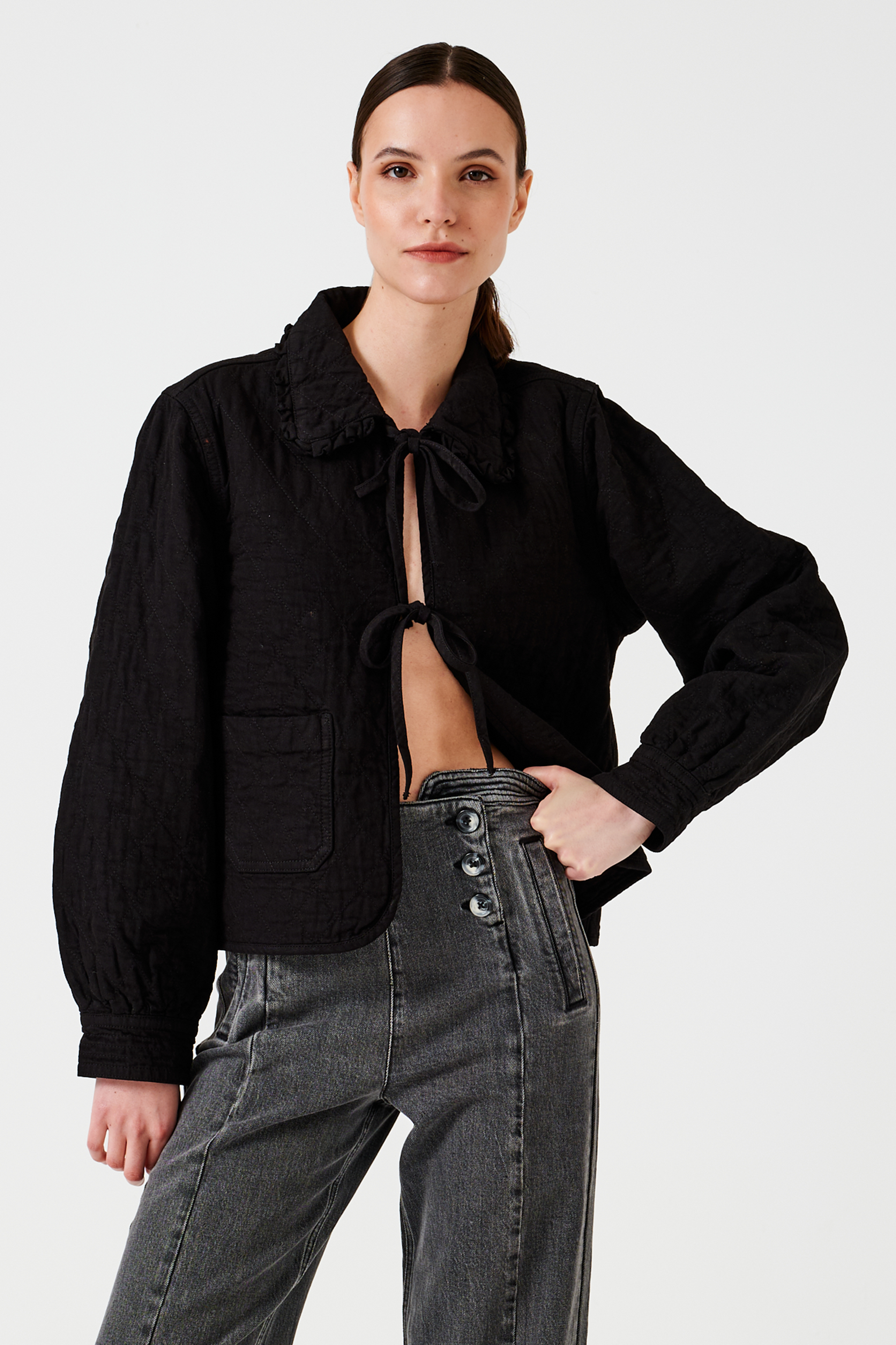 Heidi Jacket in Black - seventy + mochi