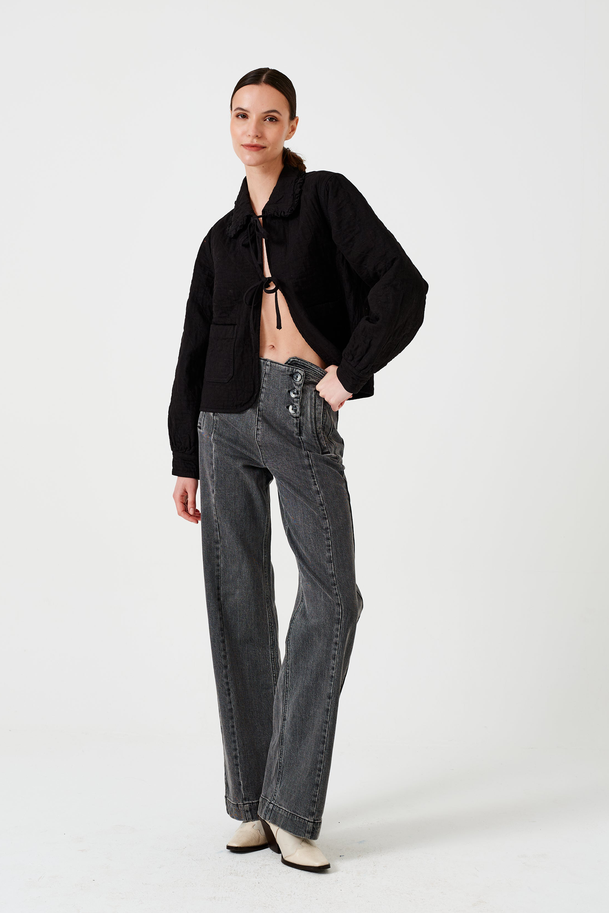 Heidi Jacket in Black - seventy + mochi