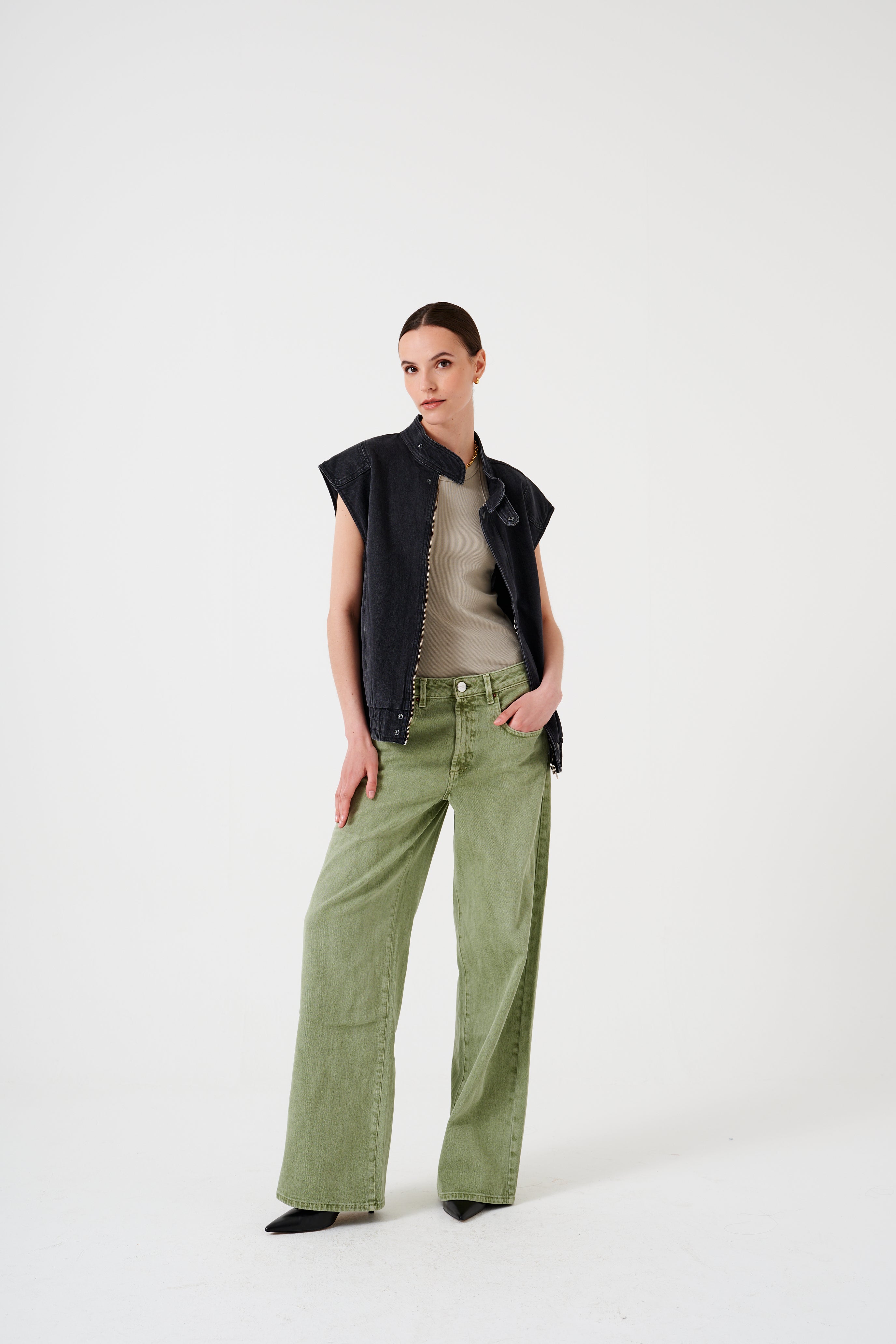 Gracie Jean in Vintage Moss - seventy + mochi