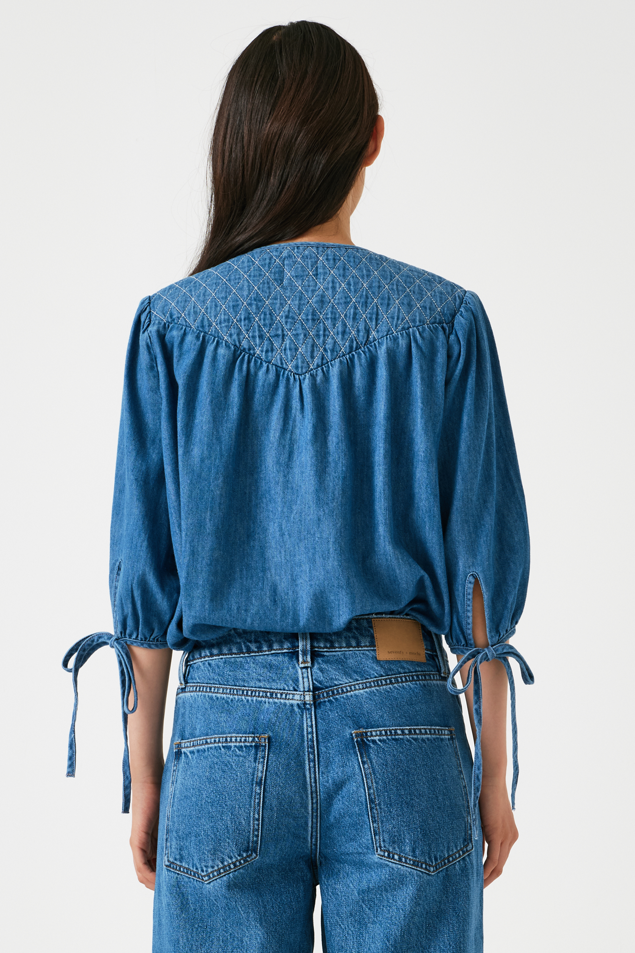 Clio Short Sleeve Blouse in Summer - seventy + mochi