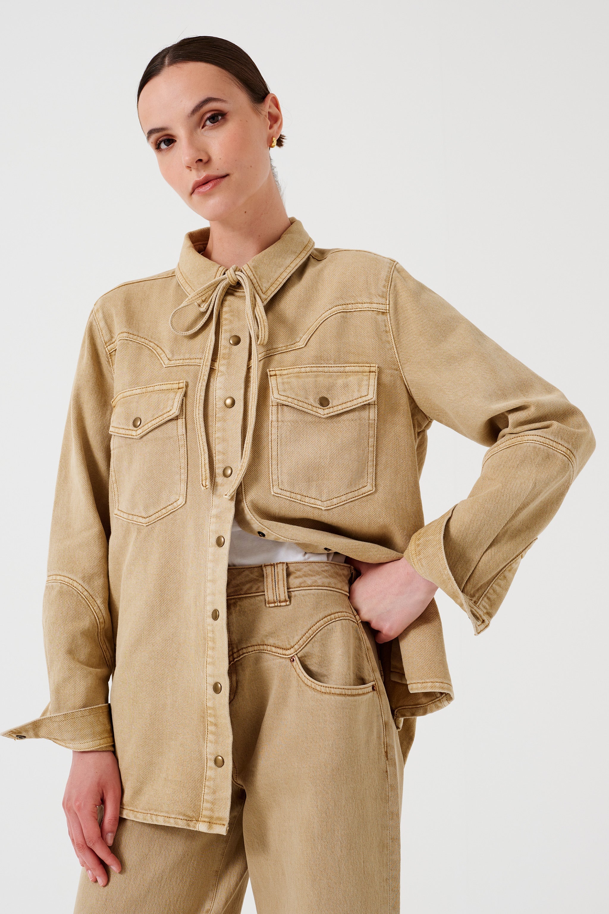 Mia Shirt in Desert Sand - seventy + mochi