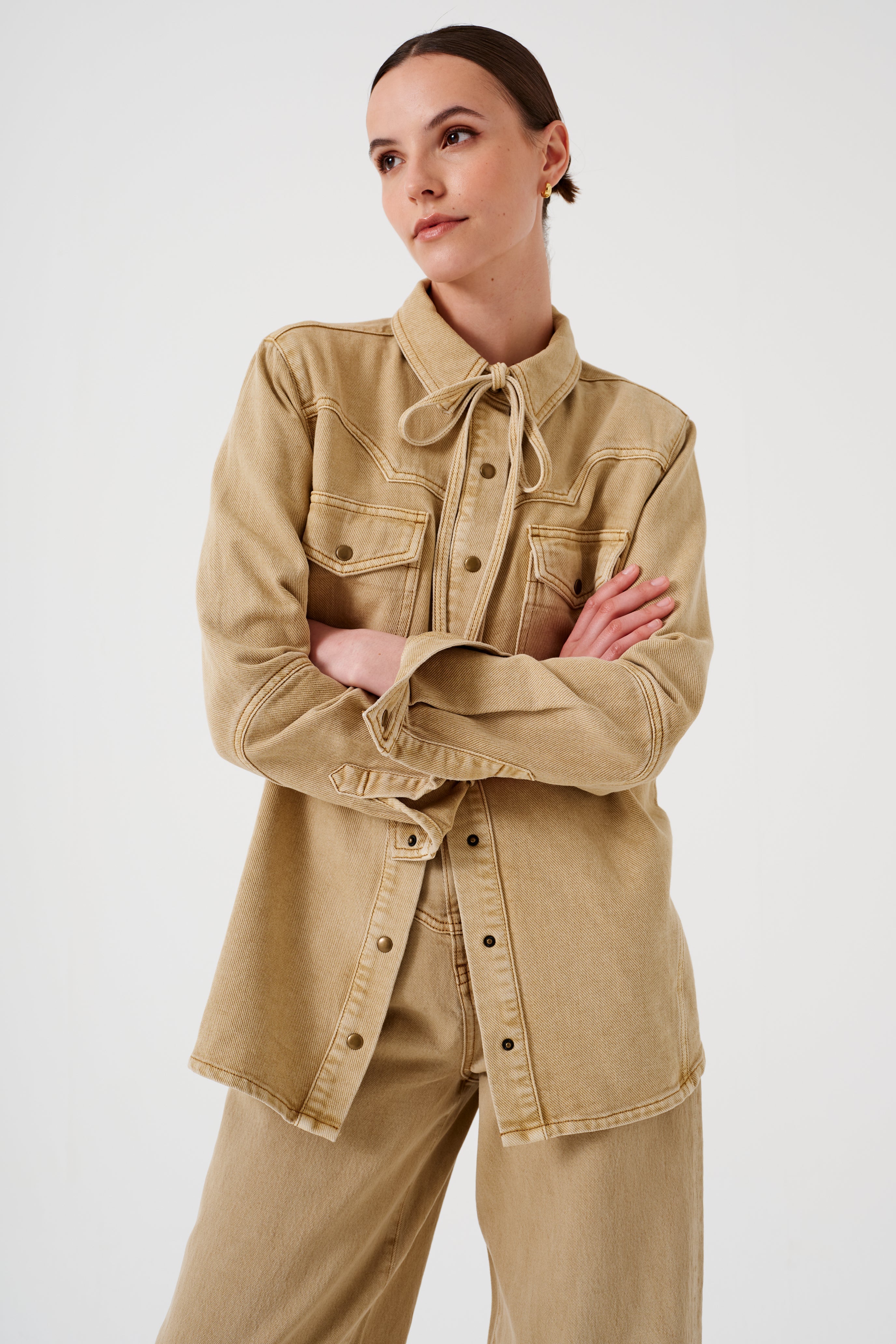 Mia Shirt in Desert Sand - seventy + mochi