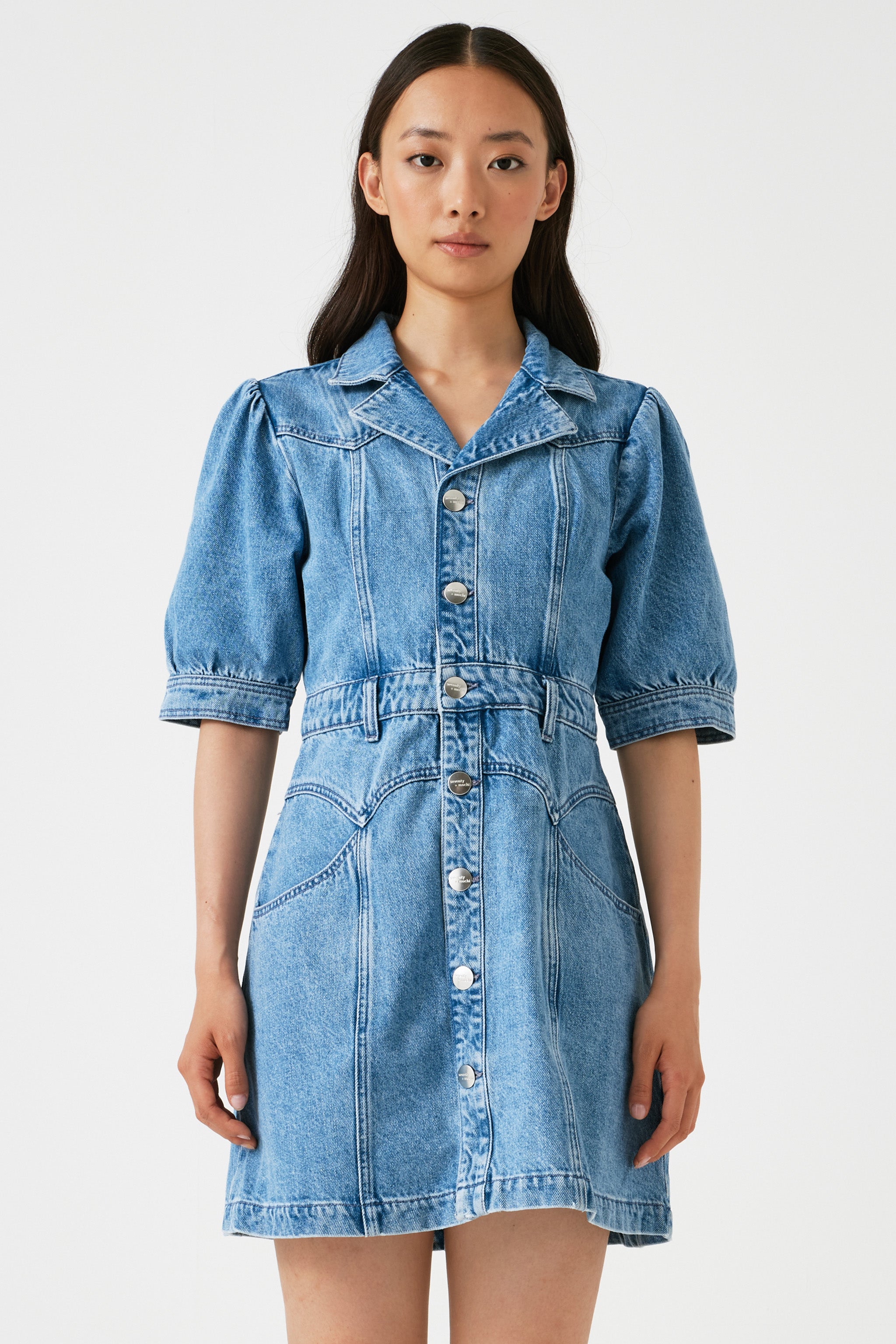 Mia Mini Dress in Weekender - seventy + mochi