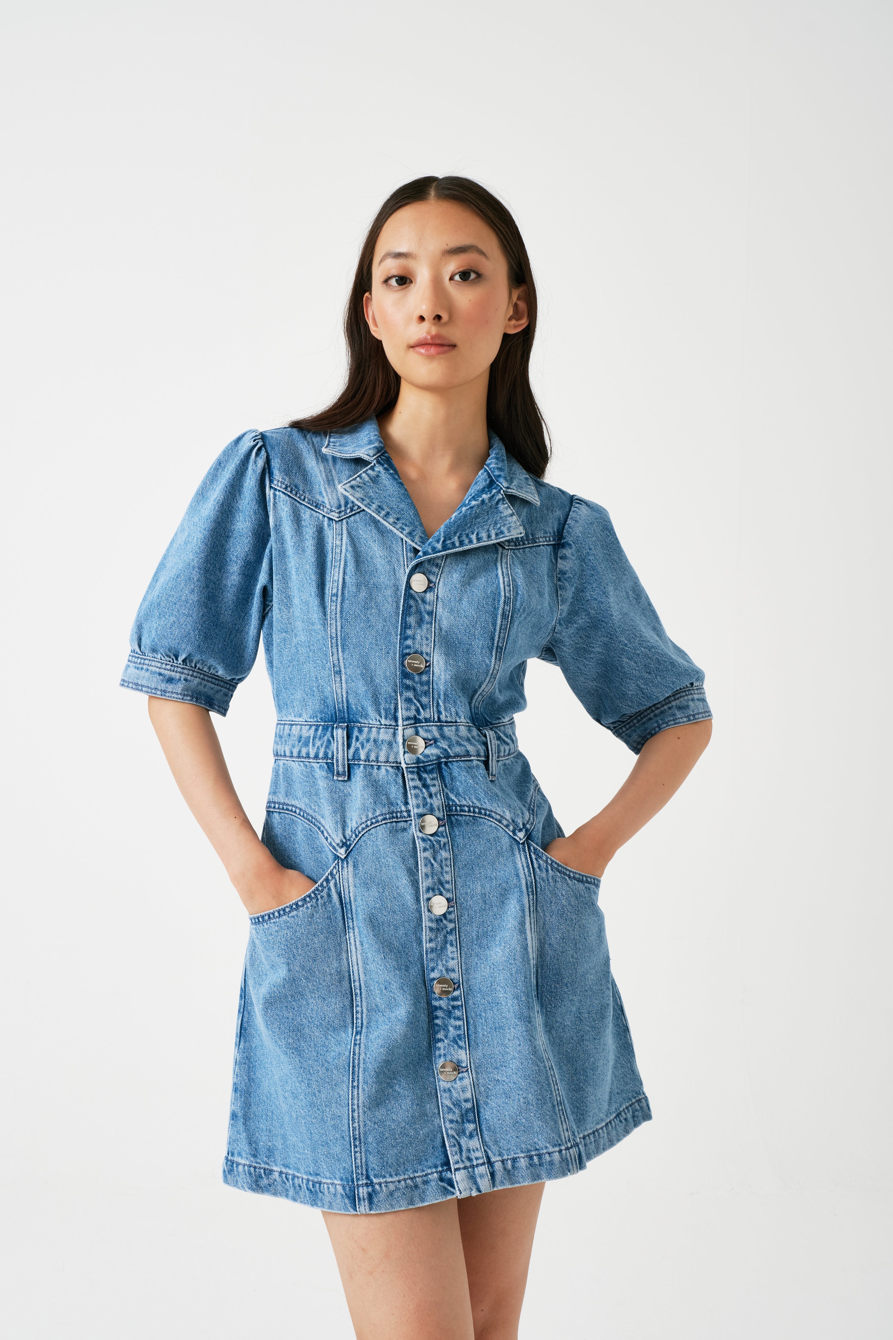 Mia Mini Dress in Weekender - seventy + mochi