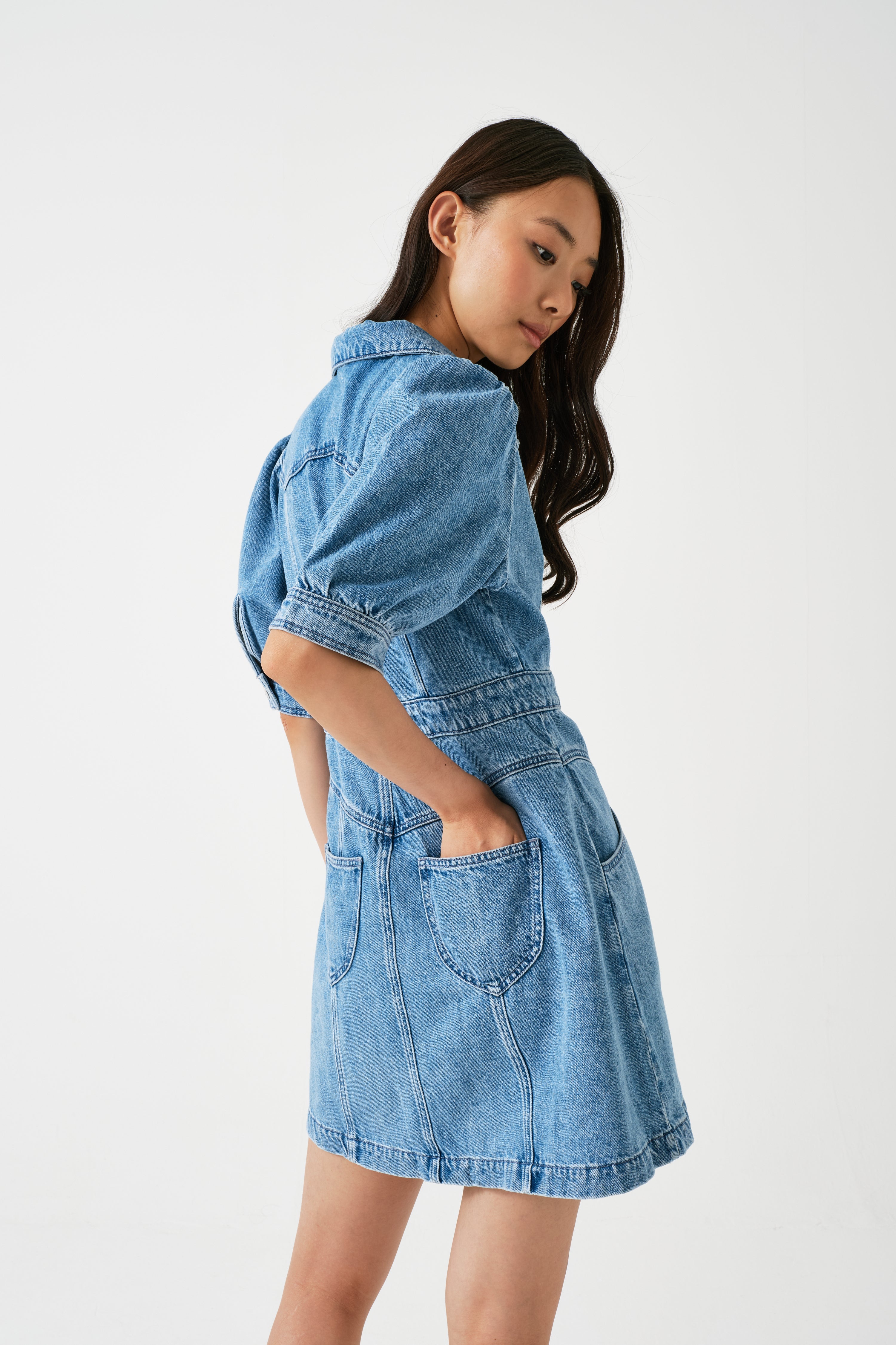 Mia Mini Dress in Weekender - seventy + mochi