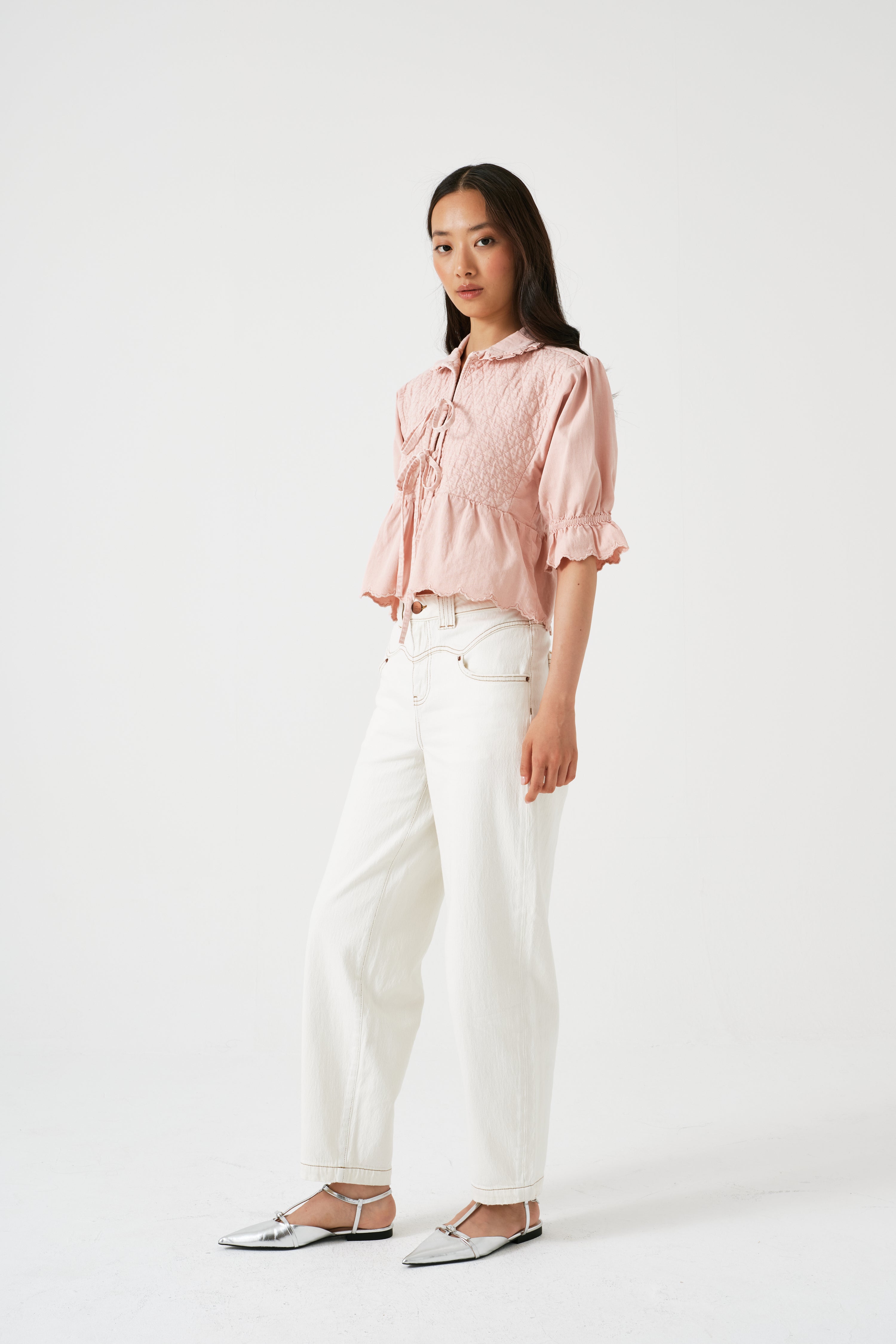 Heidi Blouse in Pink Dawn - seventy + mochi