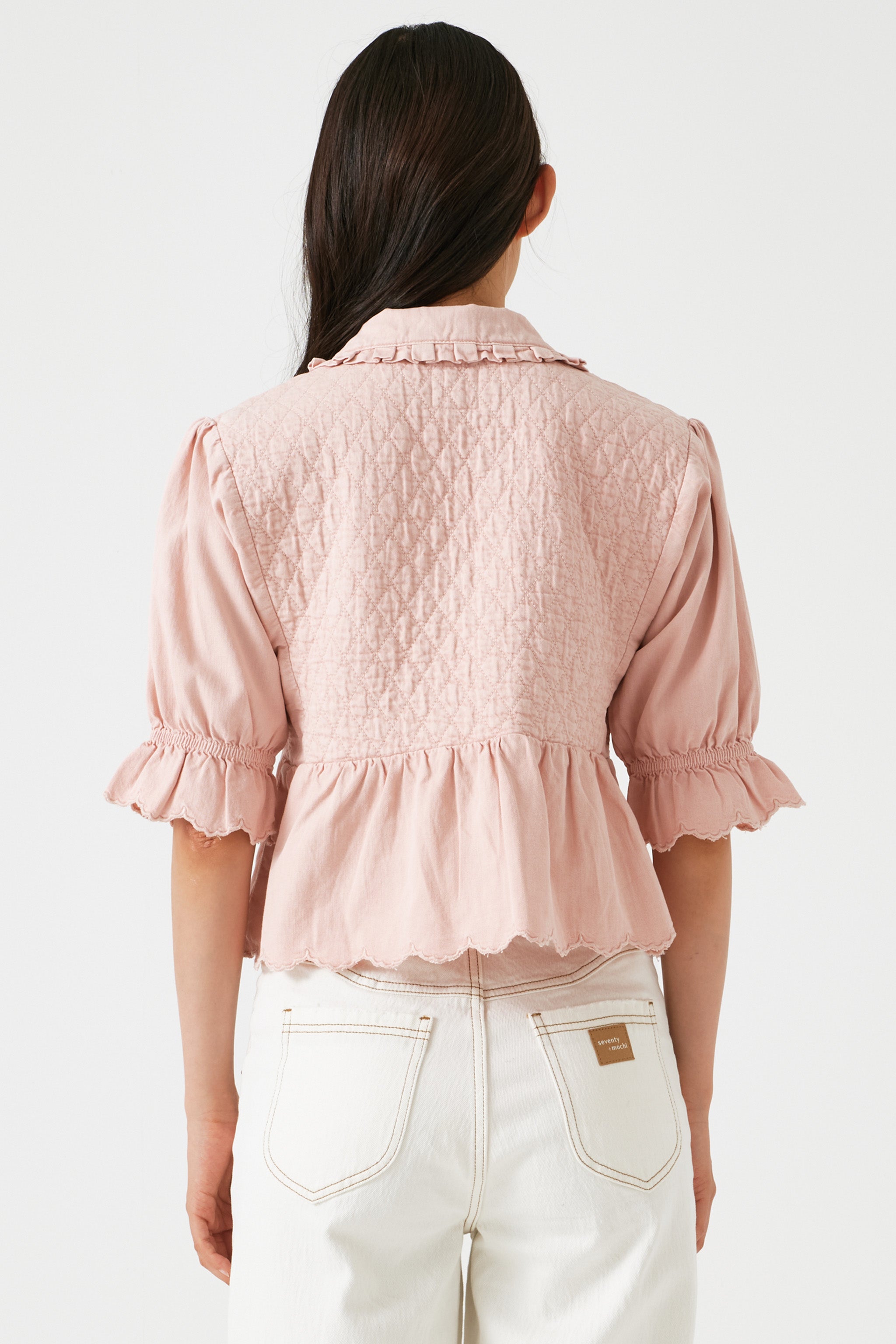 Heidi Blouse in Pink Dawn - seventy + mochi