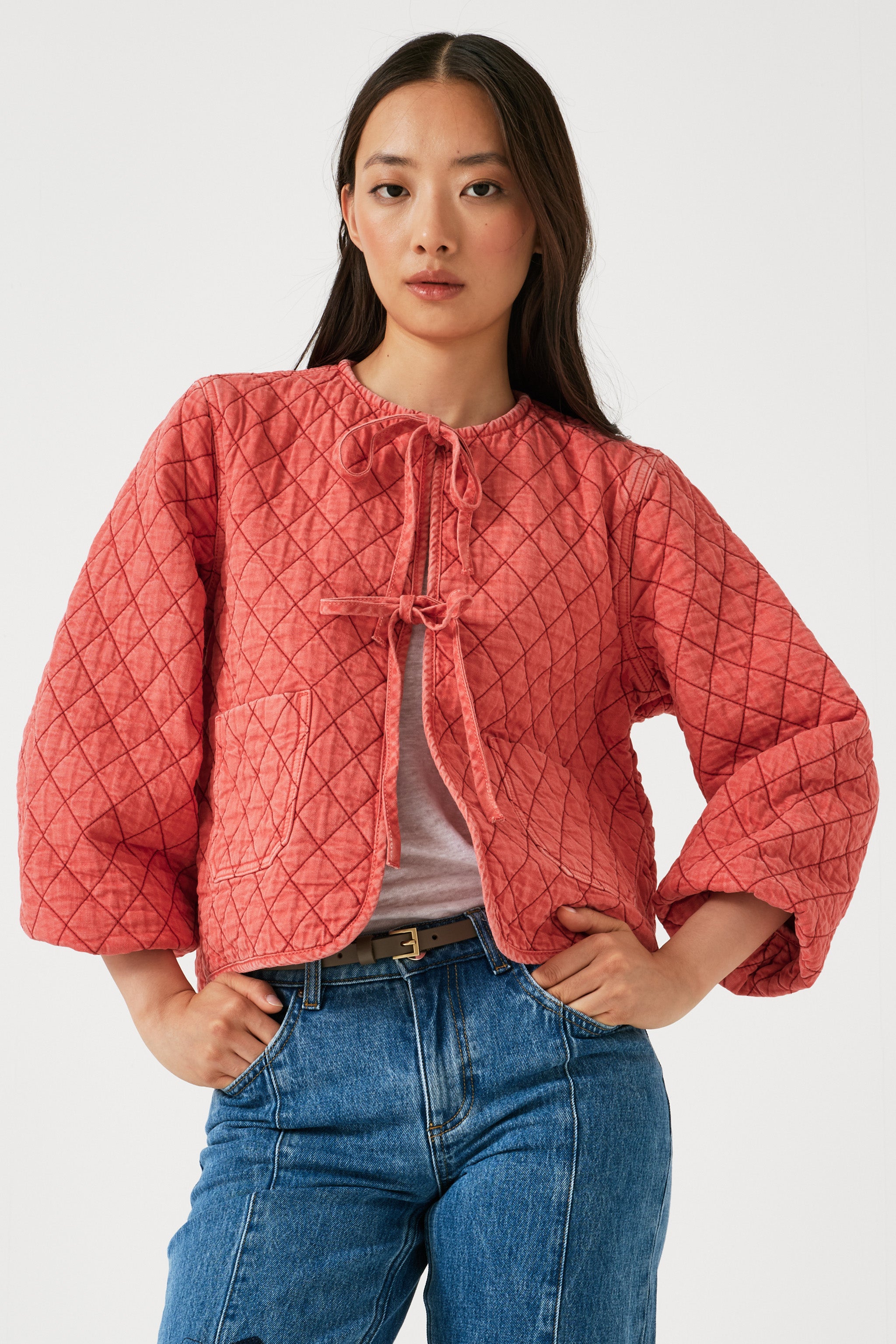 Aria Jacket in Mineral Red - seventy + mochi